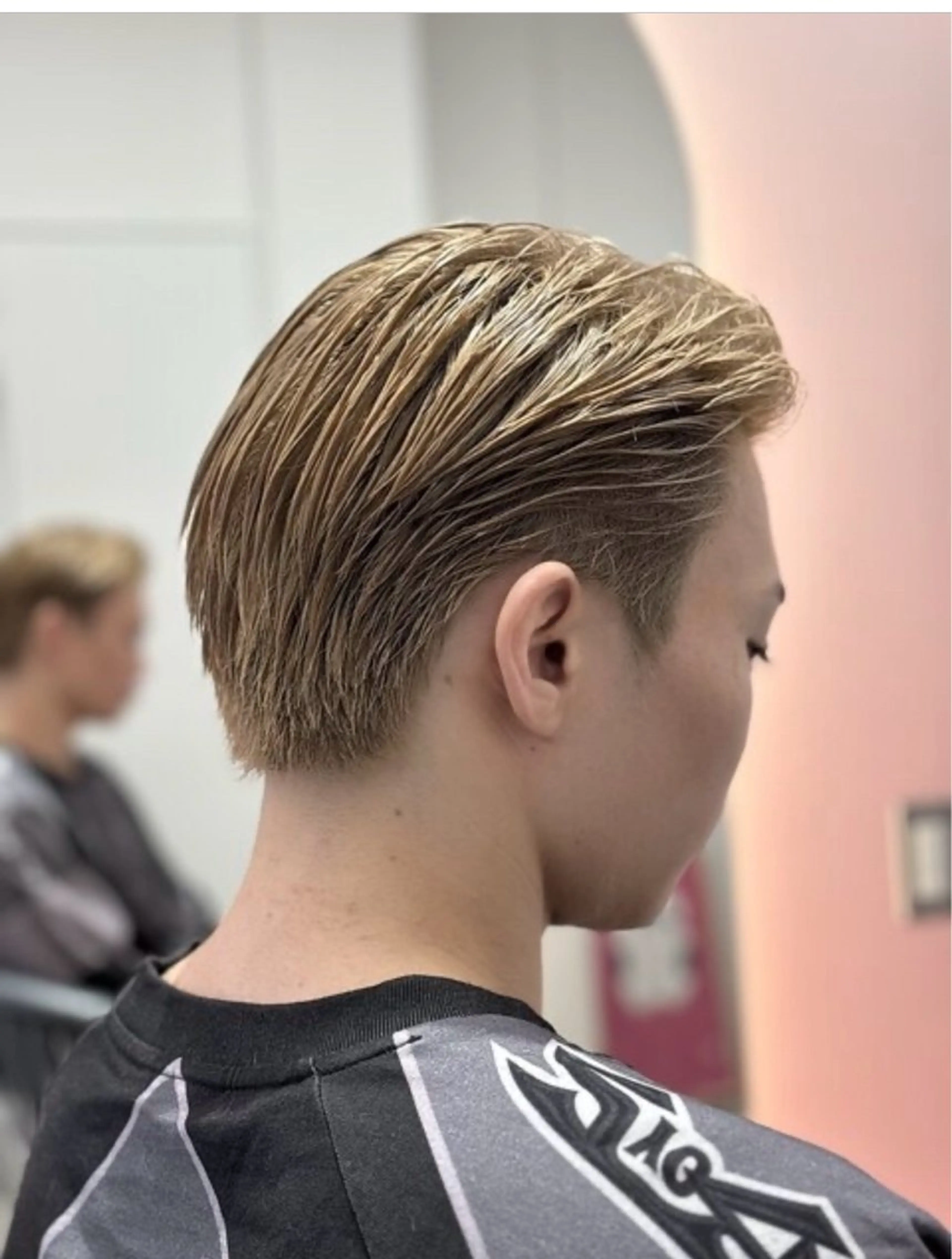 ショート カラー ブロンド カット ヘアカラー メンズ特化/久保 歩夢のヘアスタイル