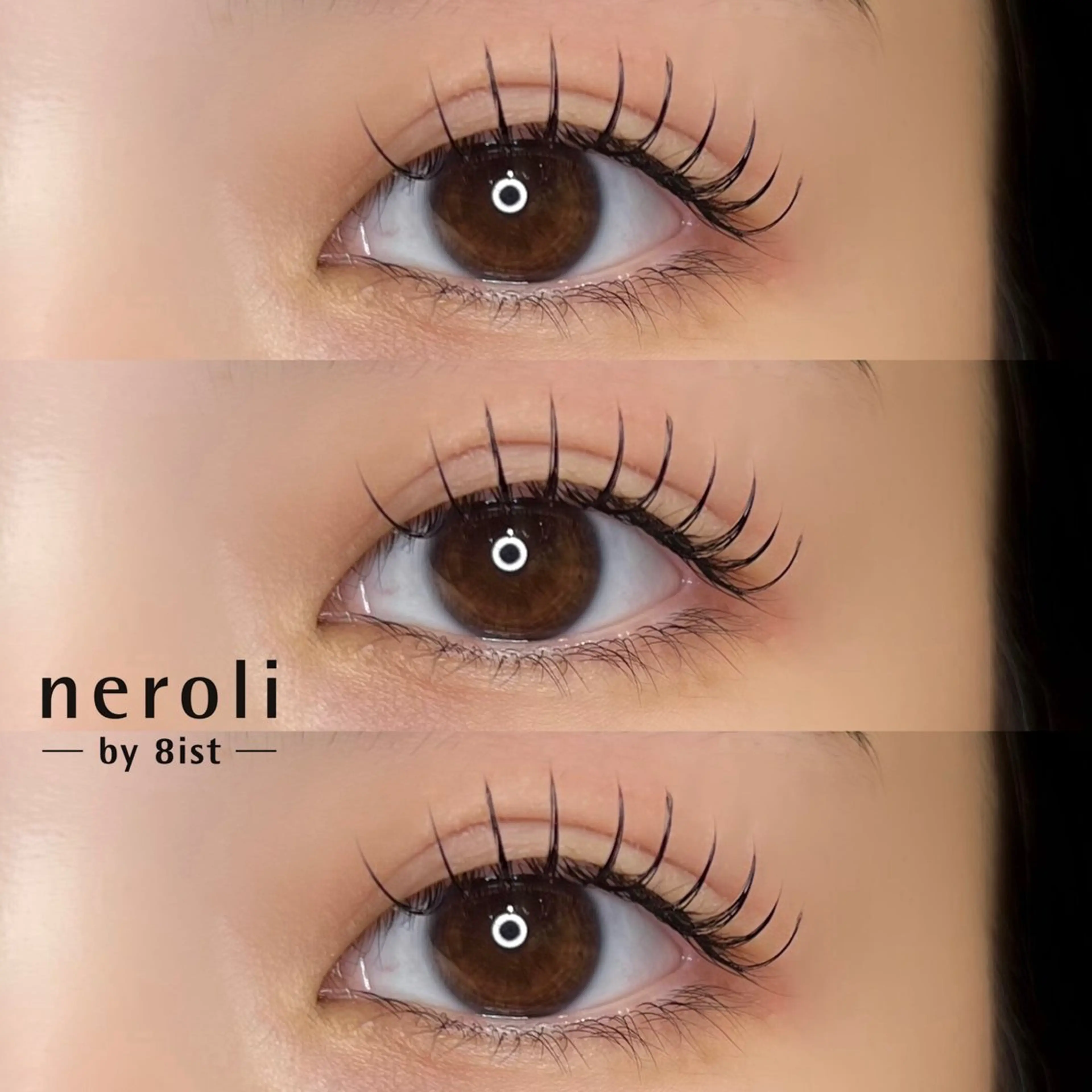 マツエク・マツパ フラットラッシュ Hoshi .のマツエク・マツパデザイン