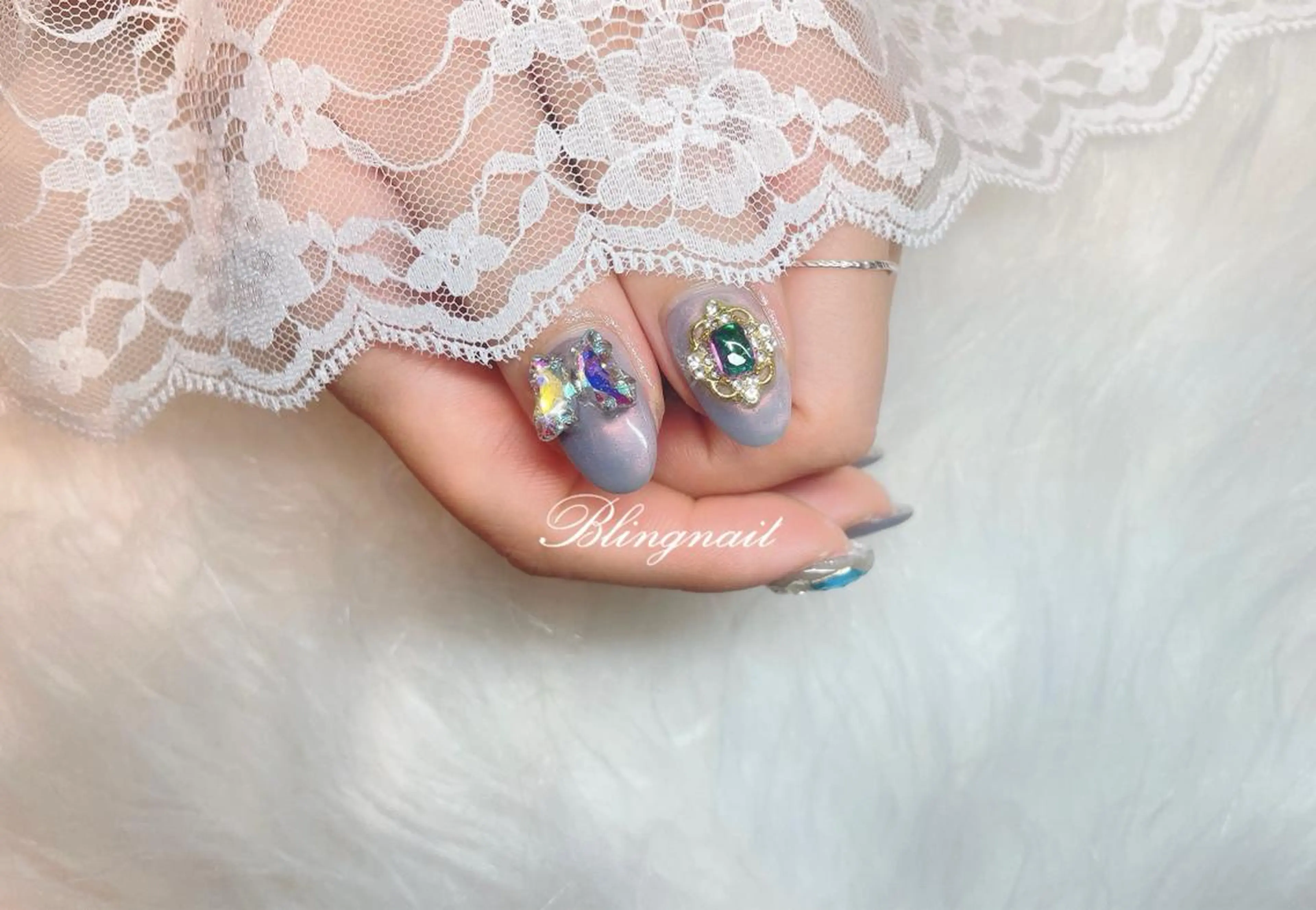 ネイル 23時まで❤︎韓国、 ワンホンネイルのネイルデザイン