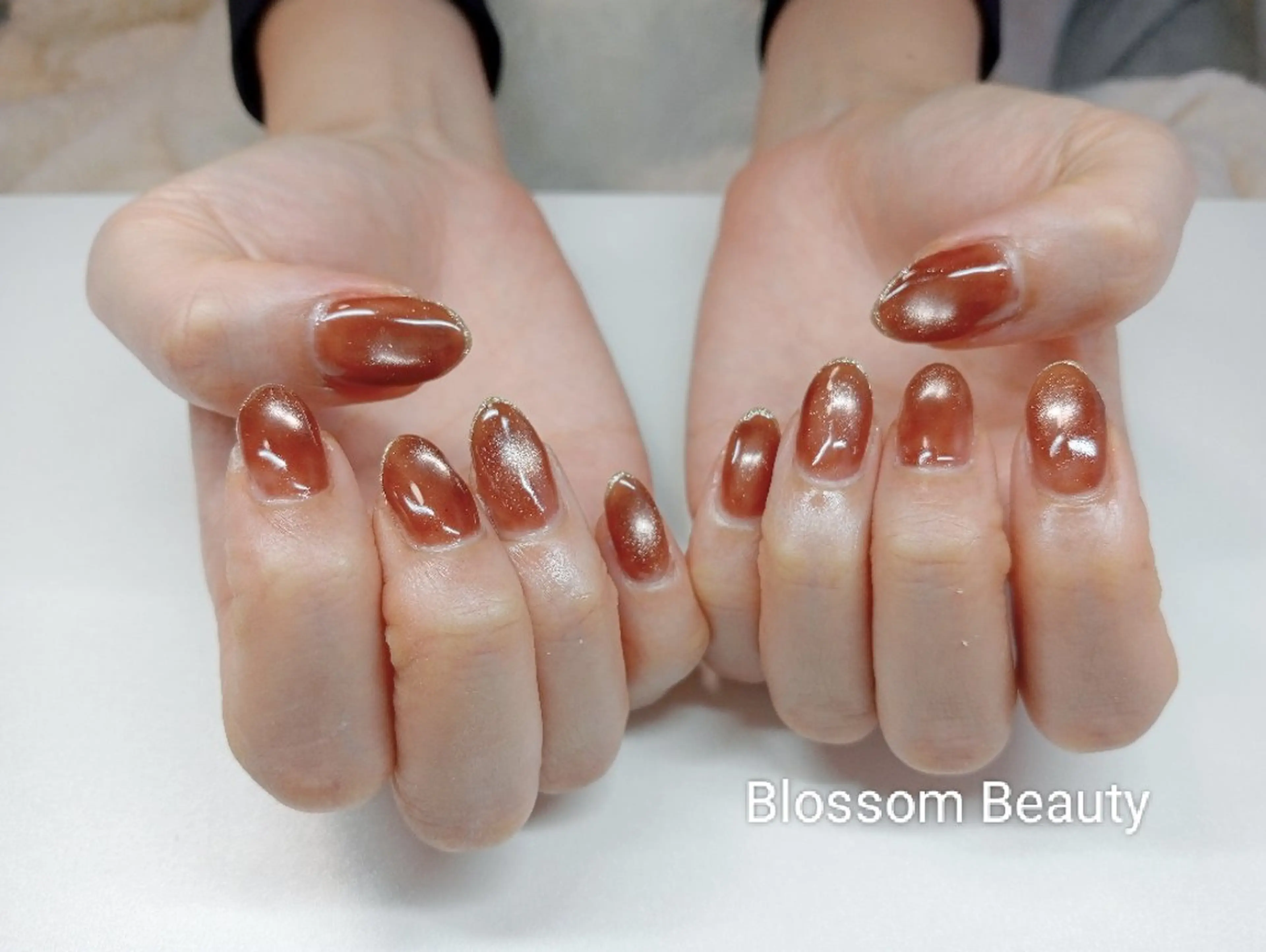 ネイル フレンチネイル マグネットネイル Blossom Beauty eriのネイルデザイン