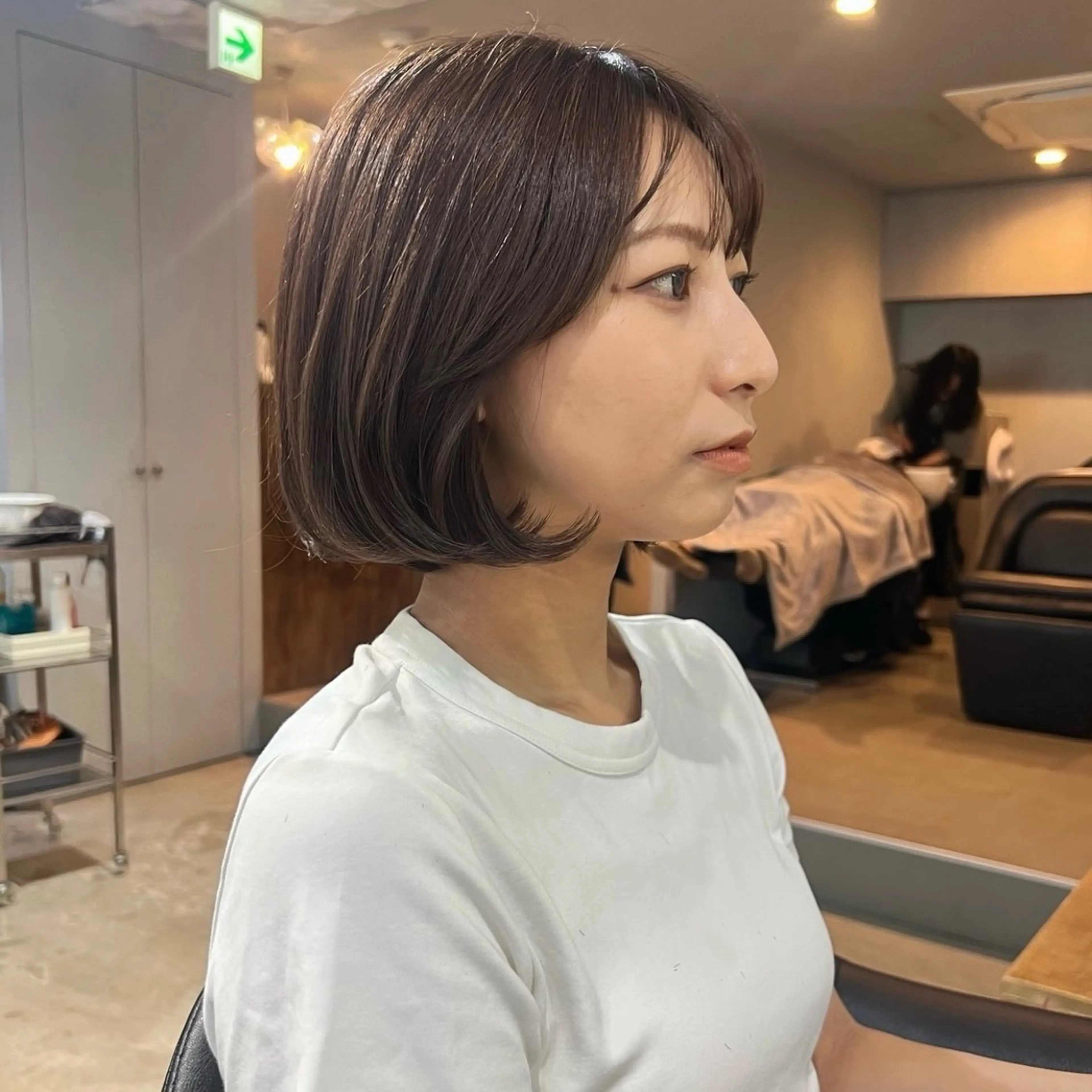 ショート カラー カット ヘアカラー トリートメント akane/ボブ /ブラウンベージュのヘアスタイル