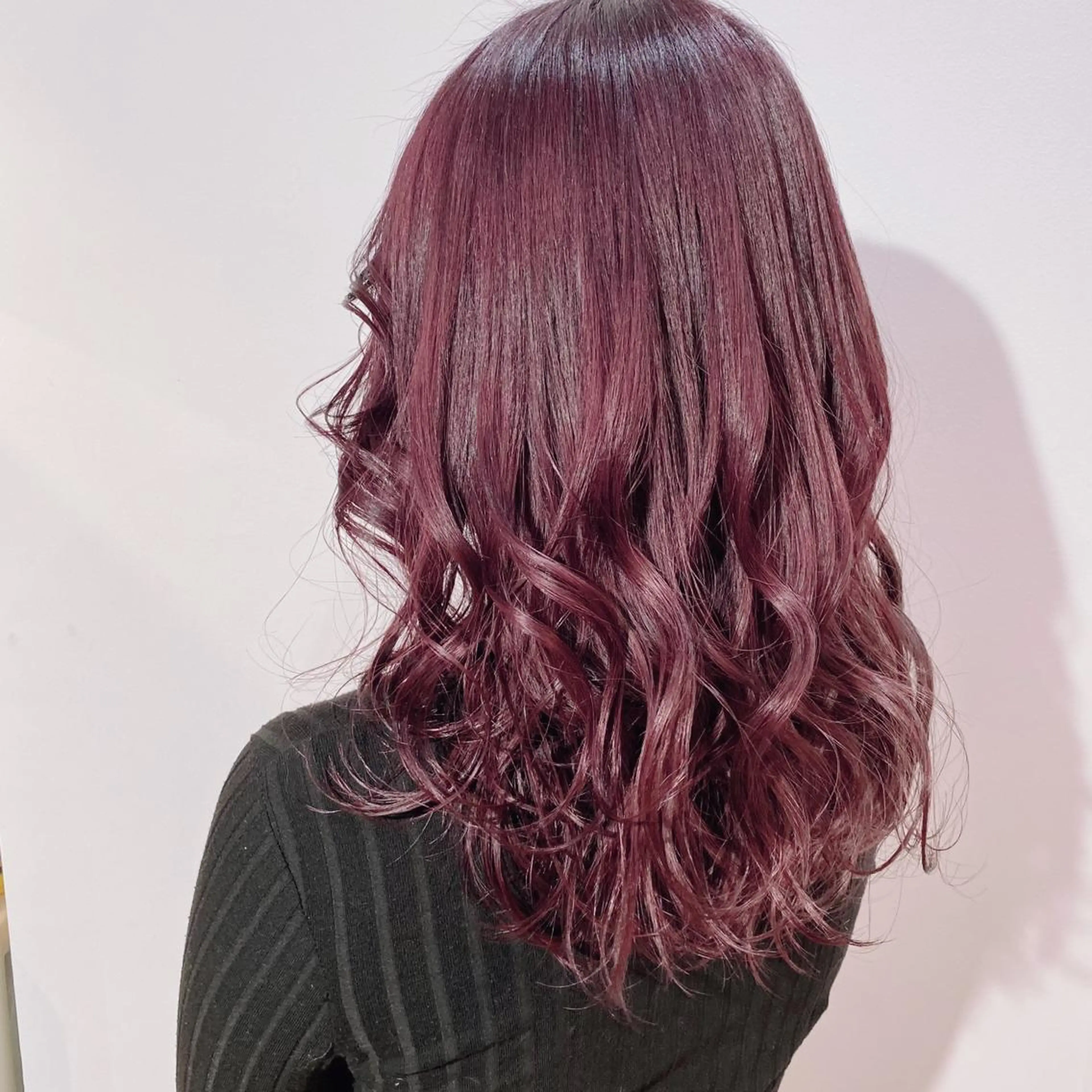 ミディアム カラー 新宿/韓国風レイヤー 髪質改善/渋谷直樹のヘアスタイル