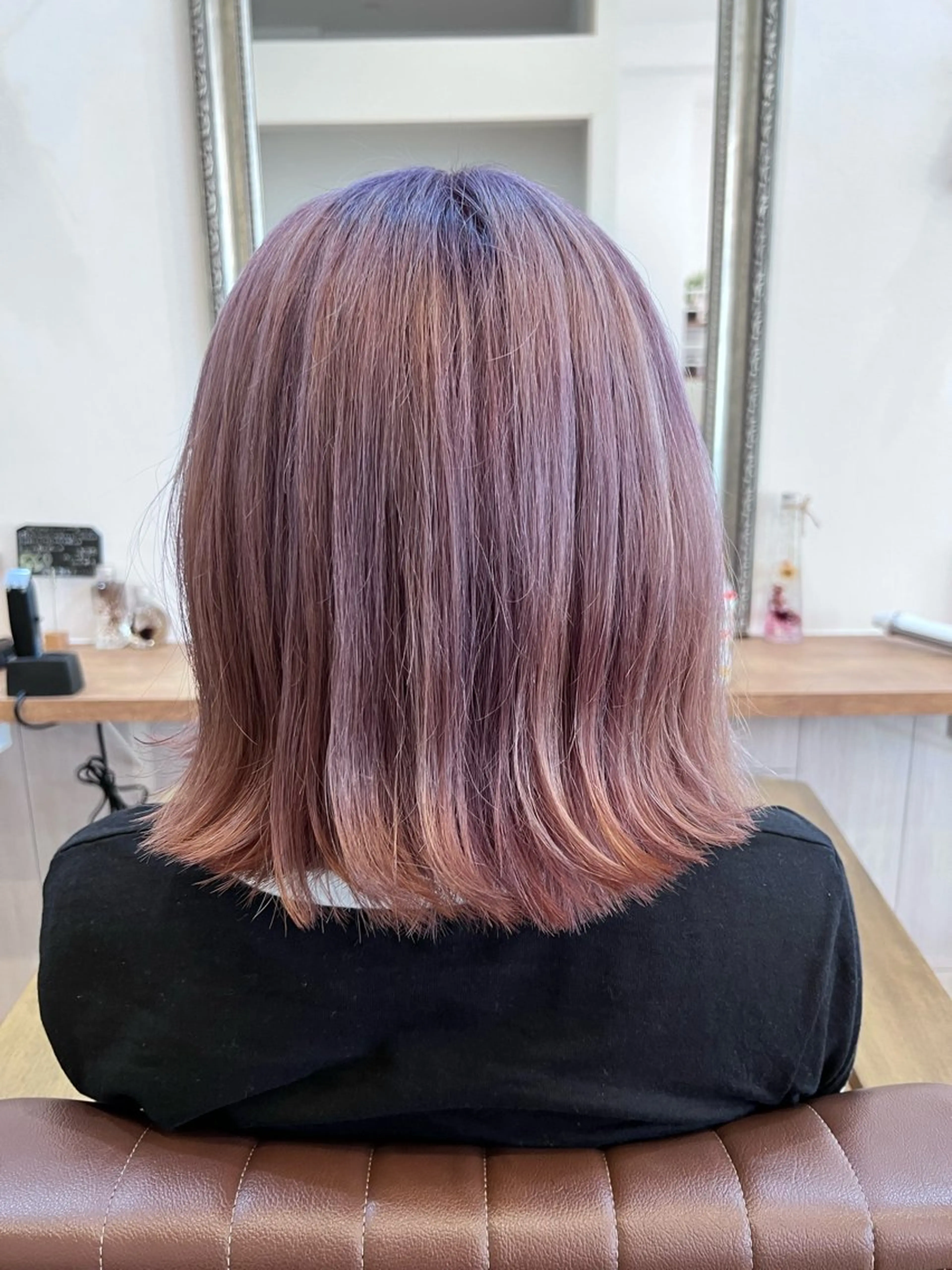 ミディアム カラー 🐰ハイトーンカラー 畠山　渡🐰のヘアスタイル