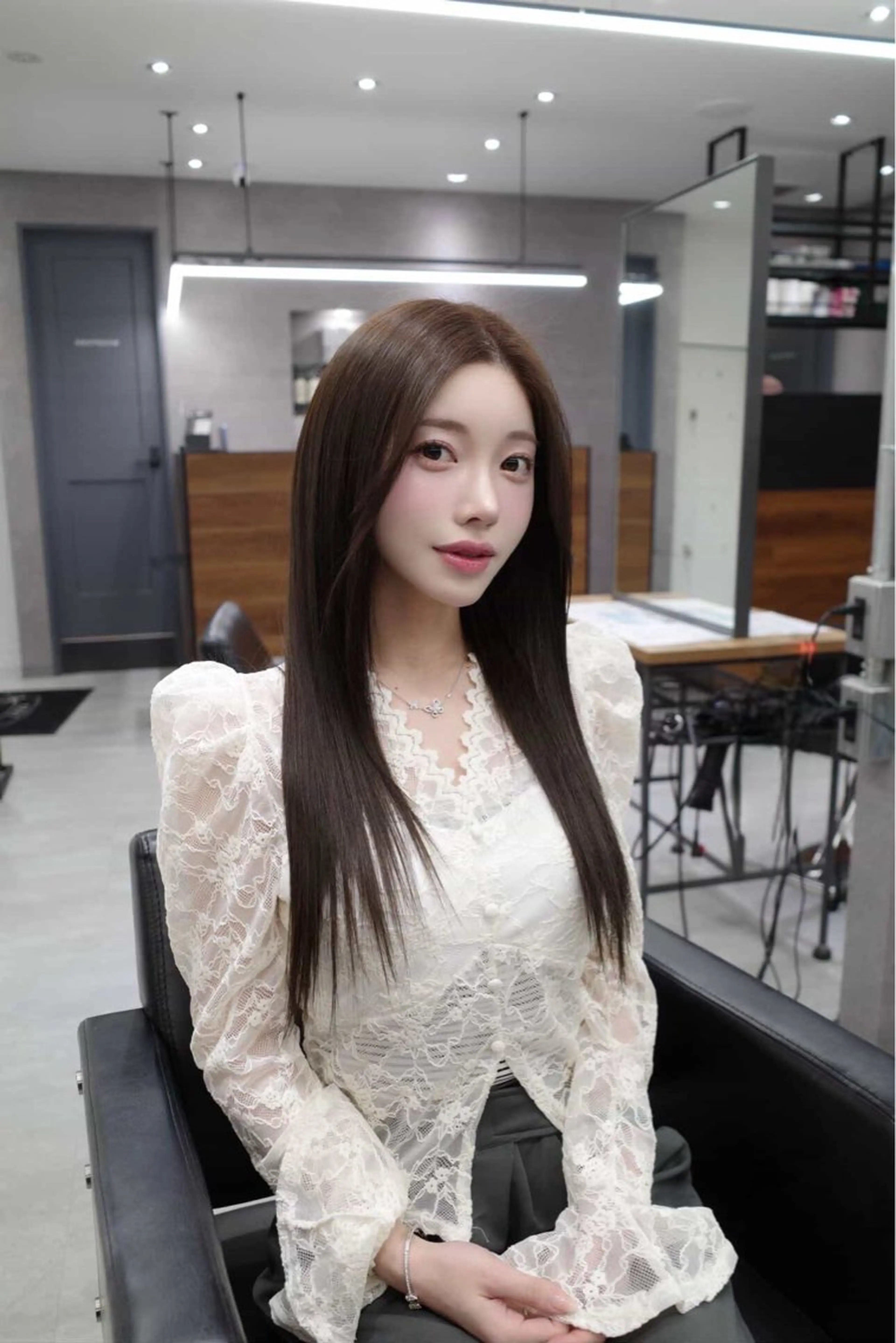 ロング カラー 韓国風ヘア ワンホンヘア ヘアカラー トリートメント MAKO ❤️‍🔥NEXTのヘアスタイル