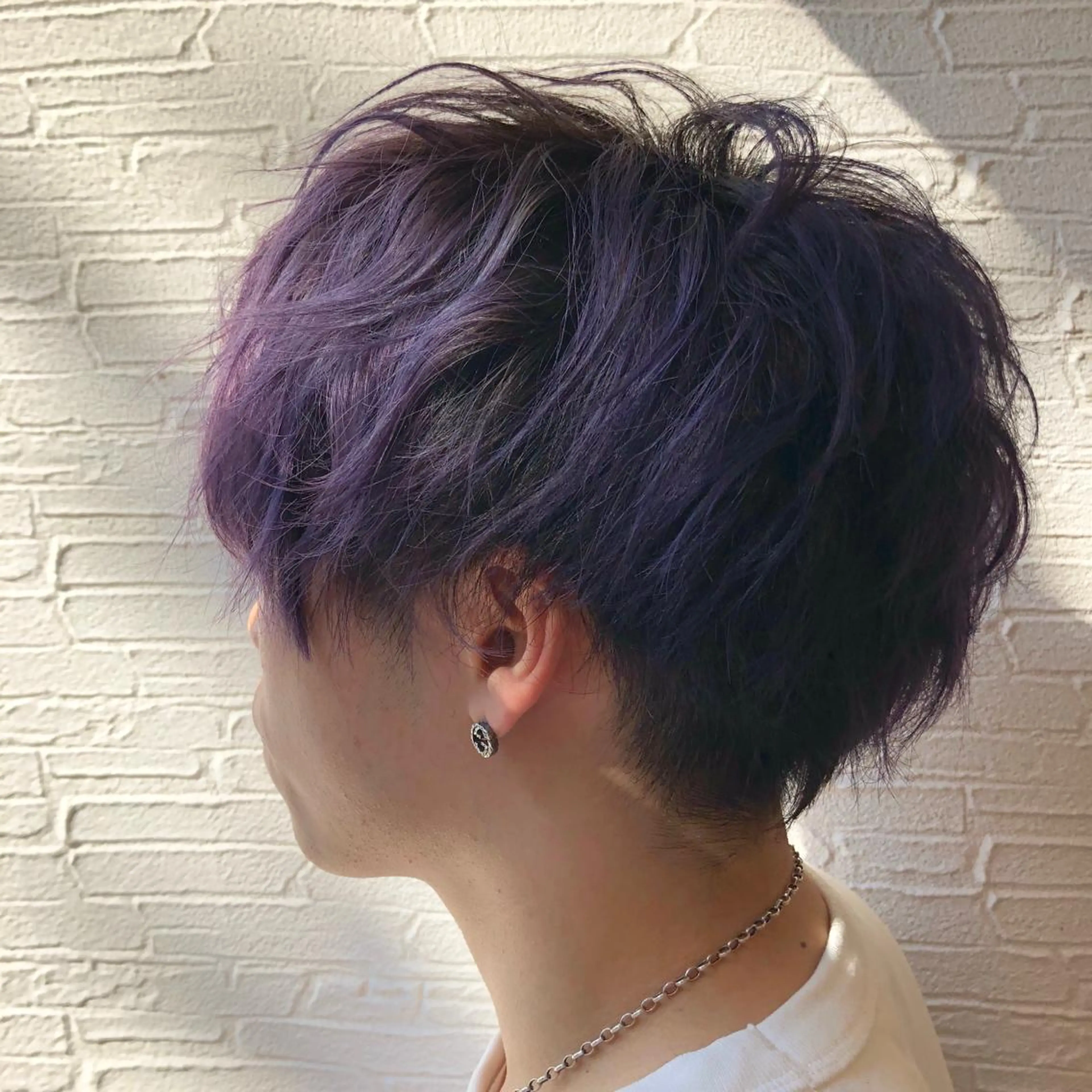 ショート カラー メンズ 艶感🫧透明感カラー YUKARIのヘアスタイル