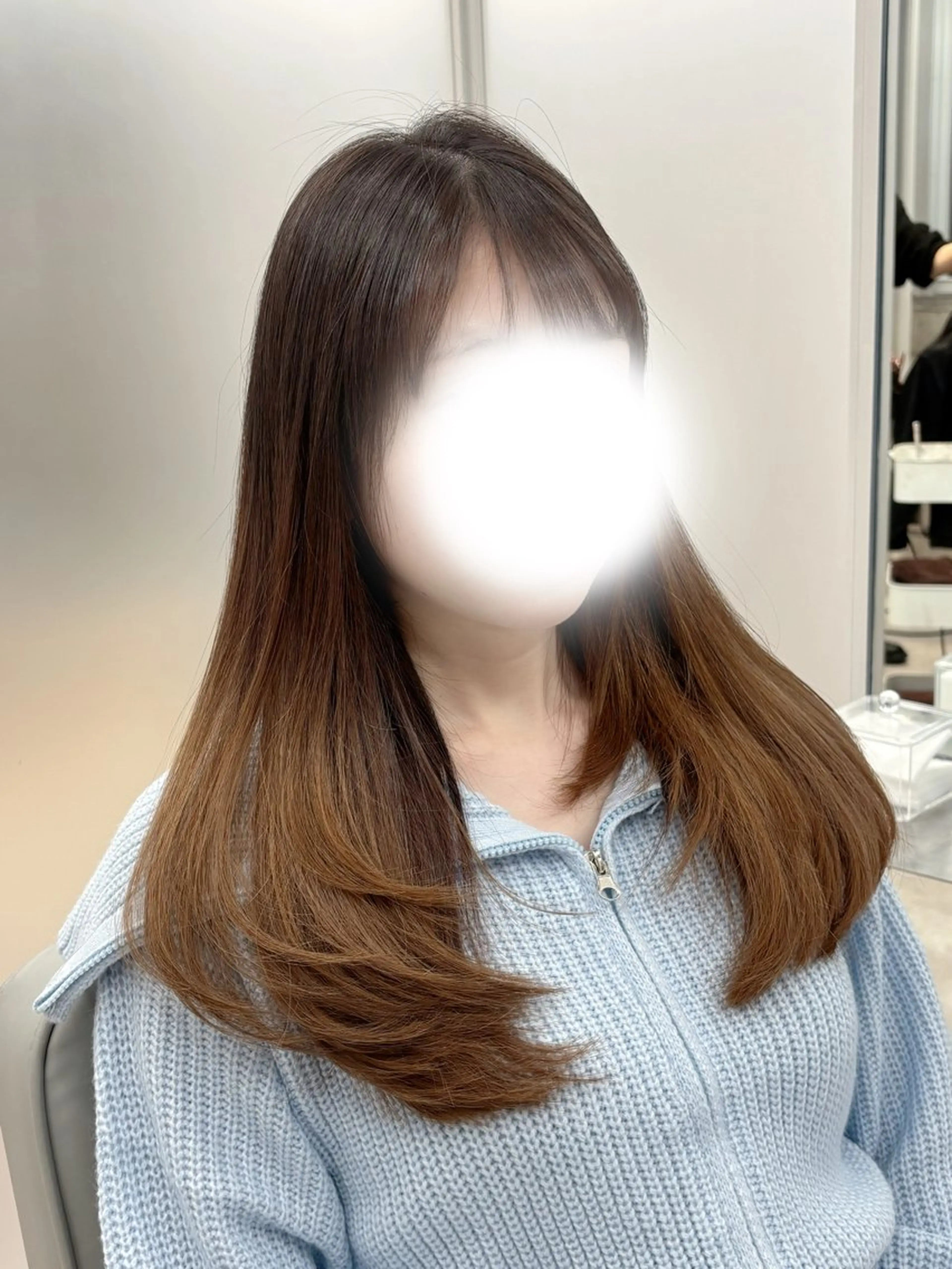 ロング カラー レイヤーカット カット ヘアカラー トリートメント ヘッドスパ ヒマワリ🌻/ ワンホン×艶髪特化のヘアスタイル