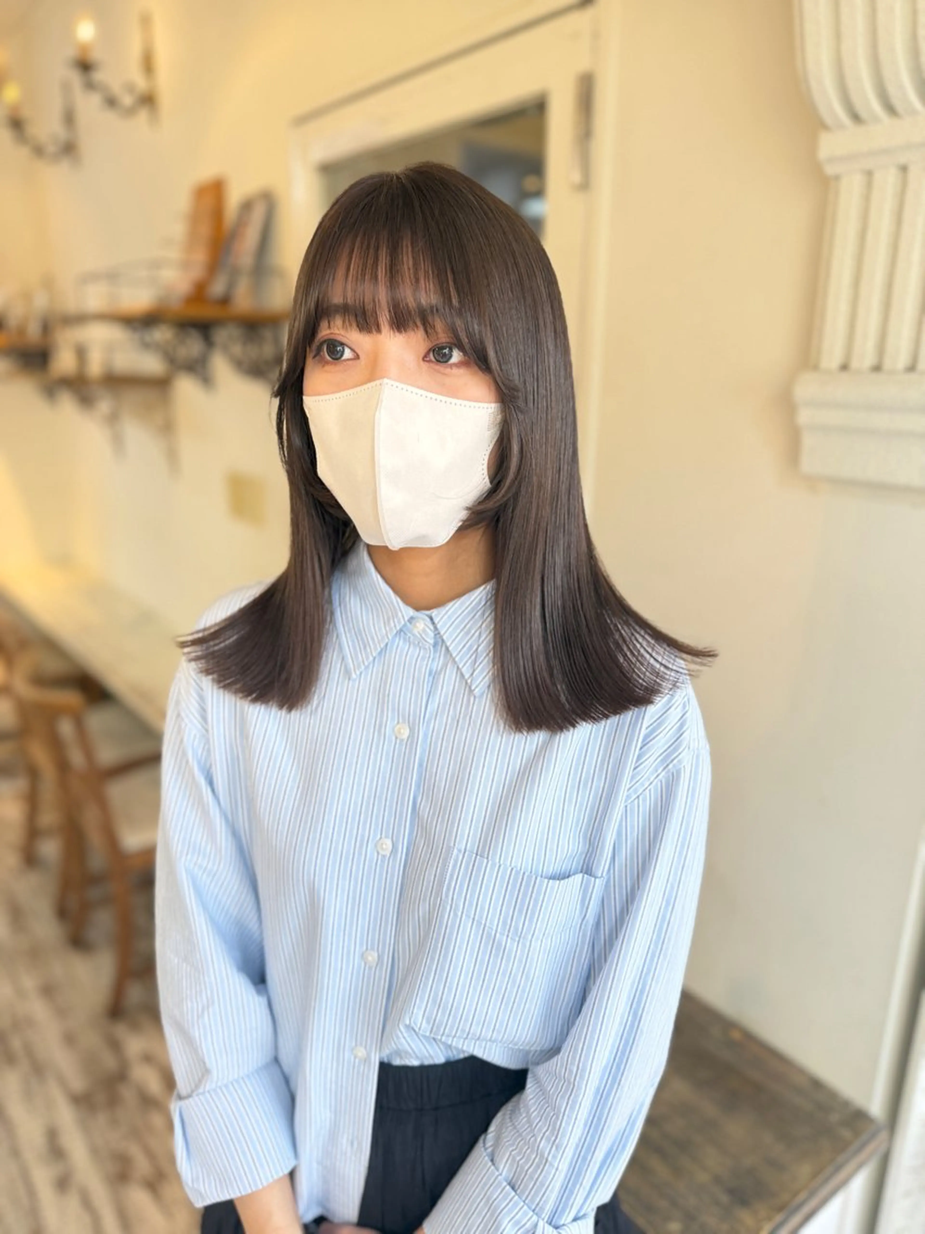 ミディアム カラー 【azure横浜】 🧸misaki🌸のヘアスタイル