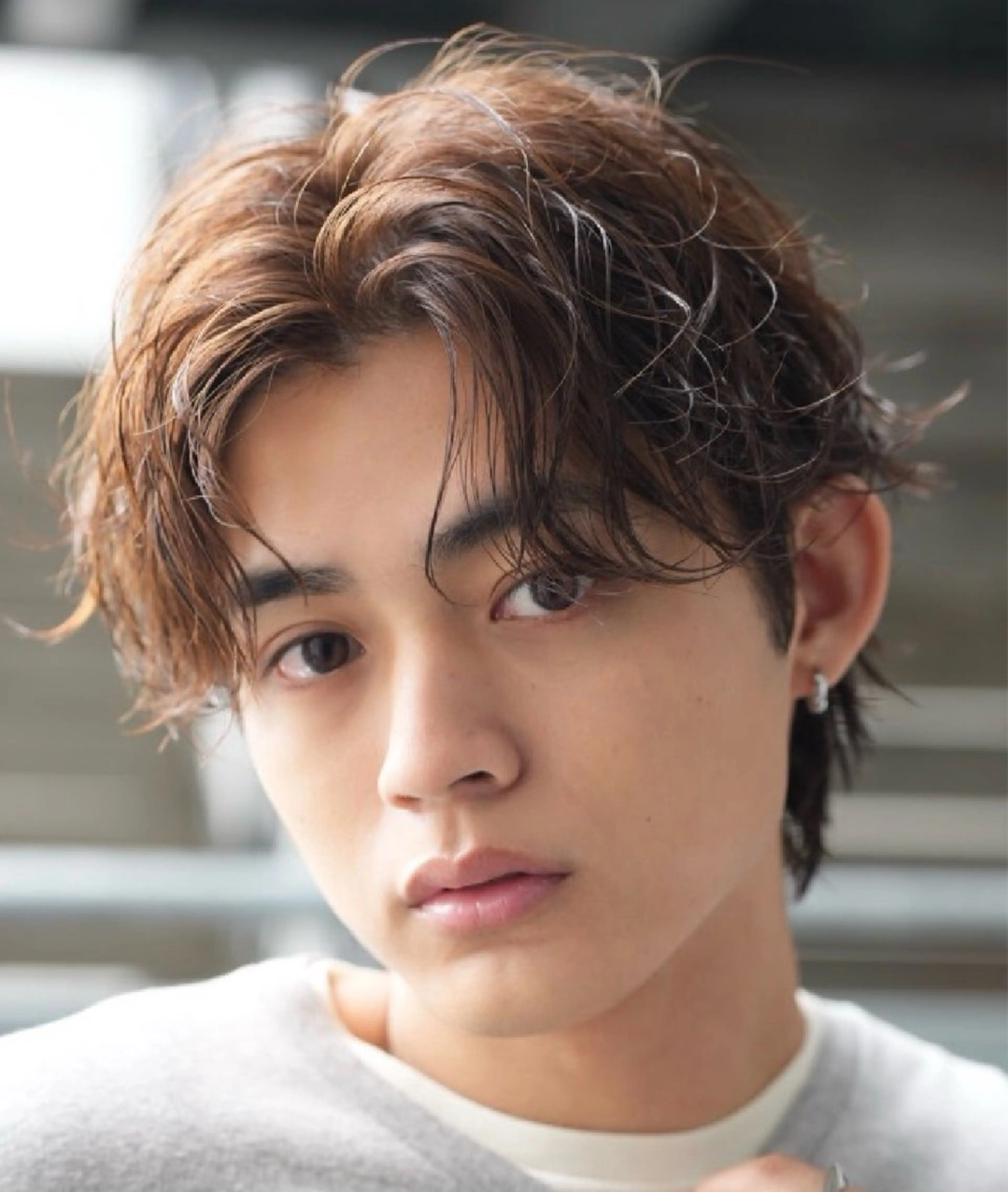 パーマ メンズ センターパート マッシュ メンズパーマ プードルパーマ メンズツイストパーマ カット パーマ トリートメント 仙台フェザーパーマ/ fifth/遠藤楓雅のヘアスタイル