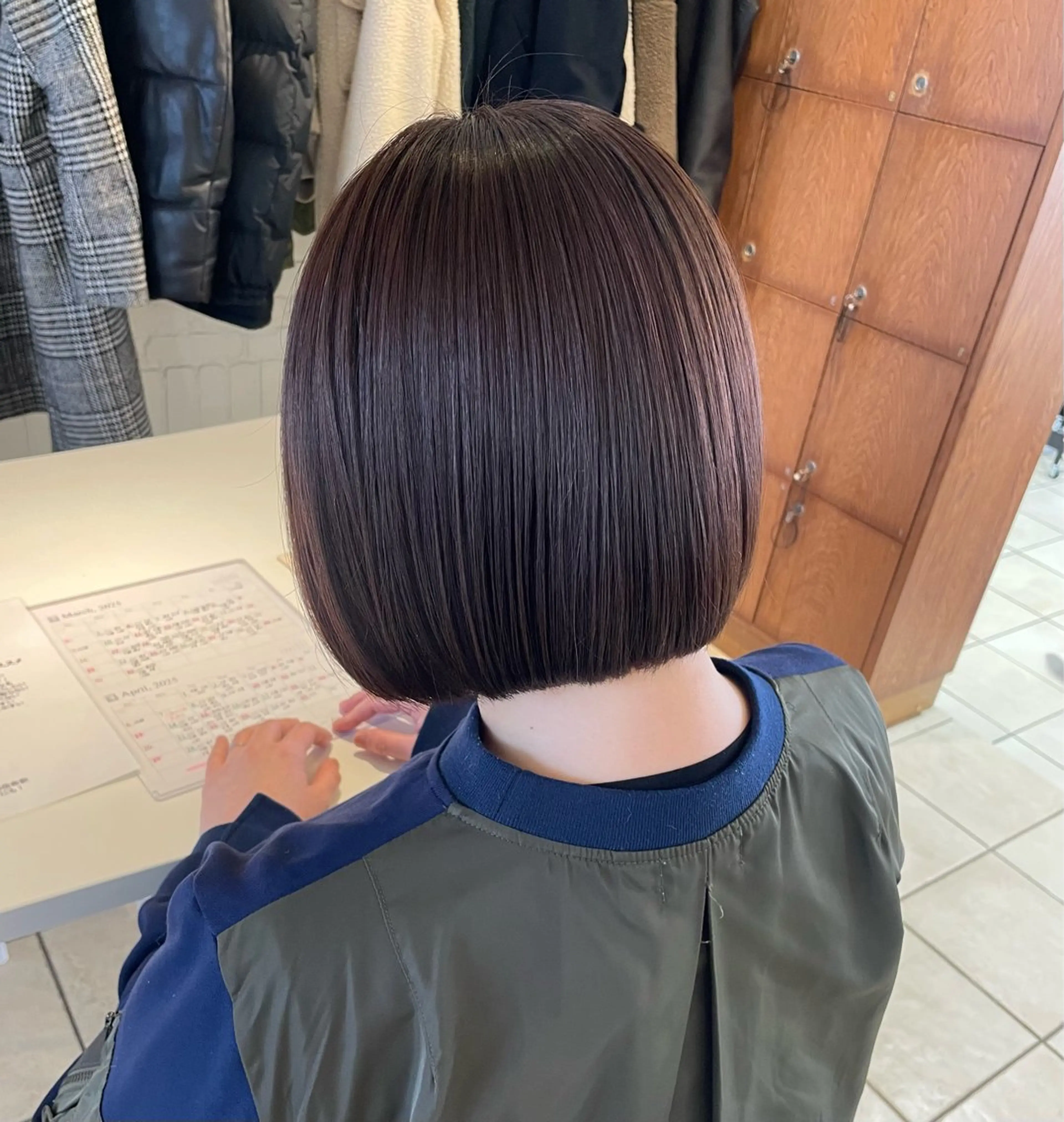 ショート カラー ブラウンカラー ピンクカラー ピンクブラウン ボブ 🌟デザインカラー 🌟コノミ🌟のヘアスタイル