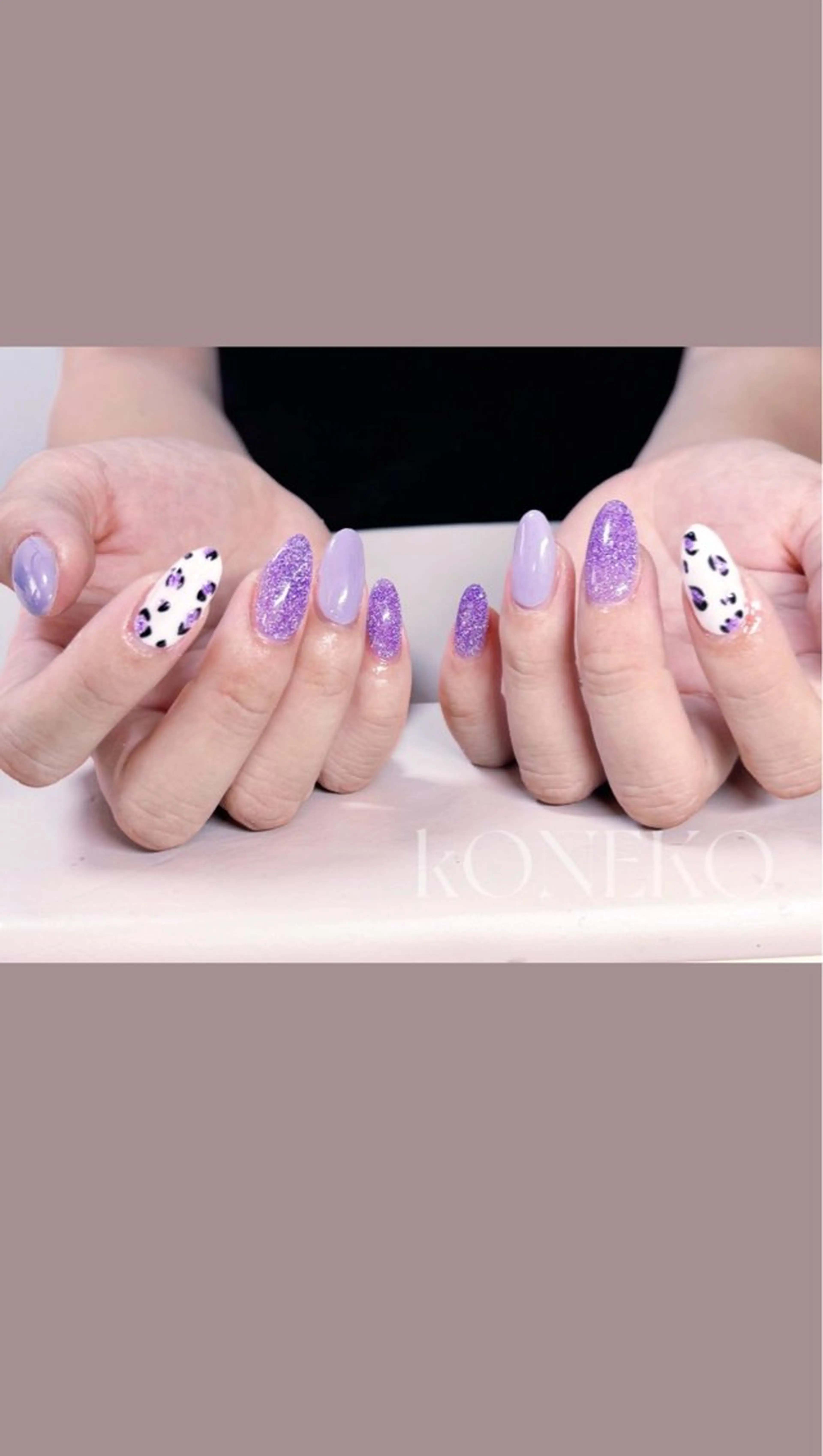 ネイル コネコネイルサロン モデル用のネイルデザイン