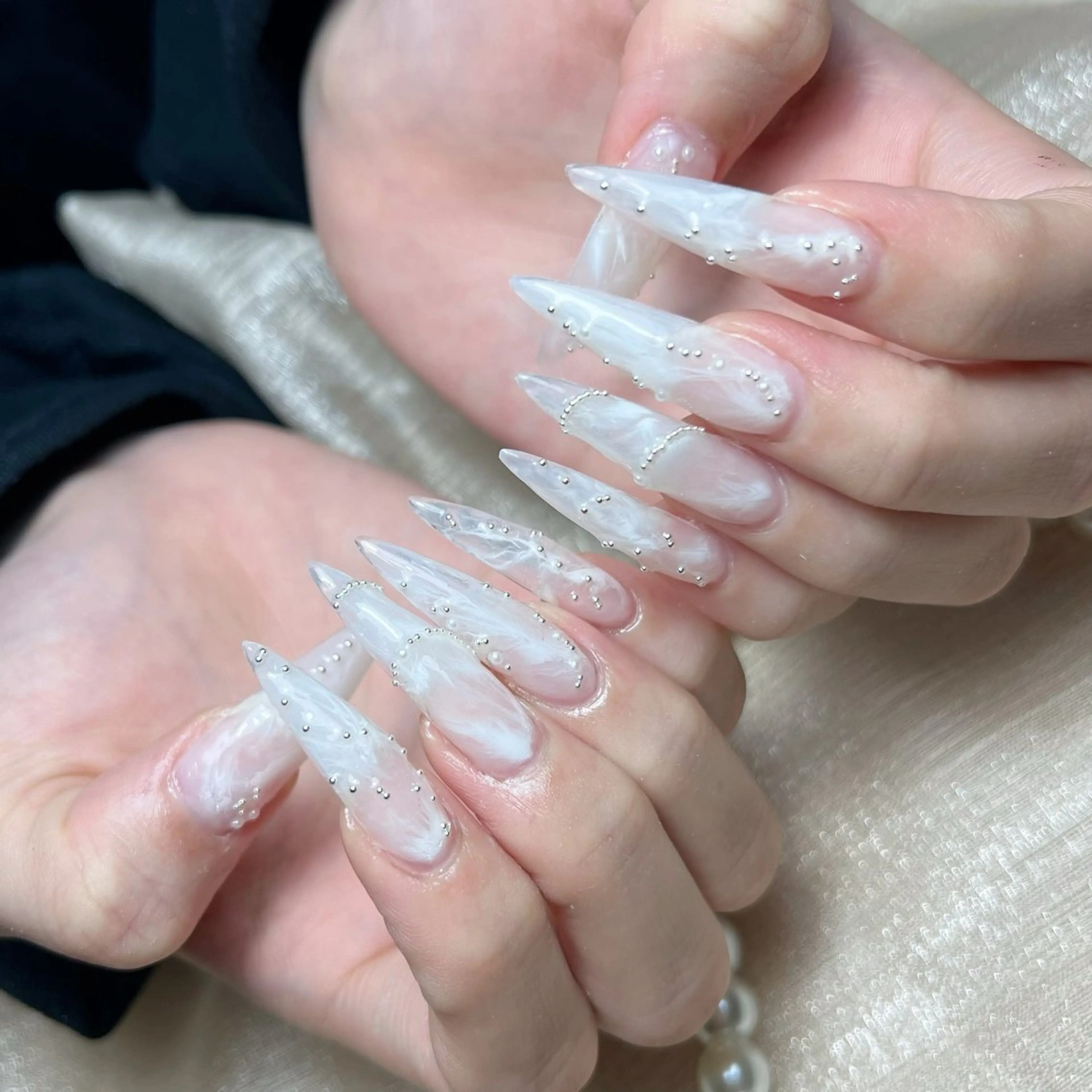 ネイル アートネイル ジェルネイル キラキラネイル 持ち込み シンプルネイル ハンドネイル ハンドケア ぱん ちゃんのネイルデザイン