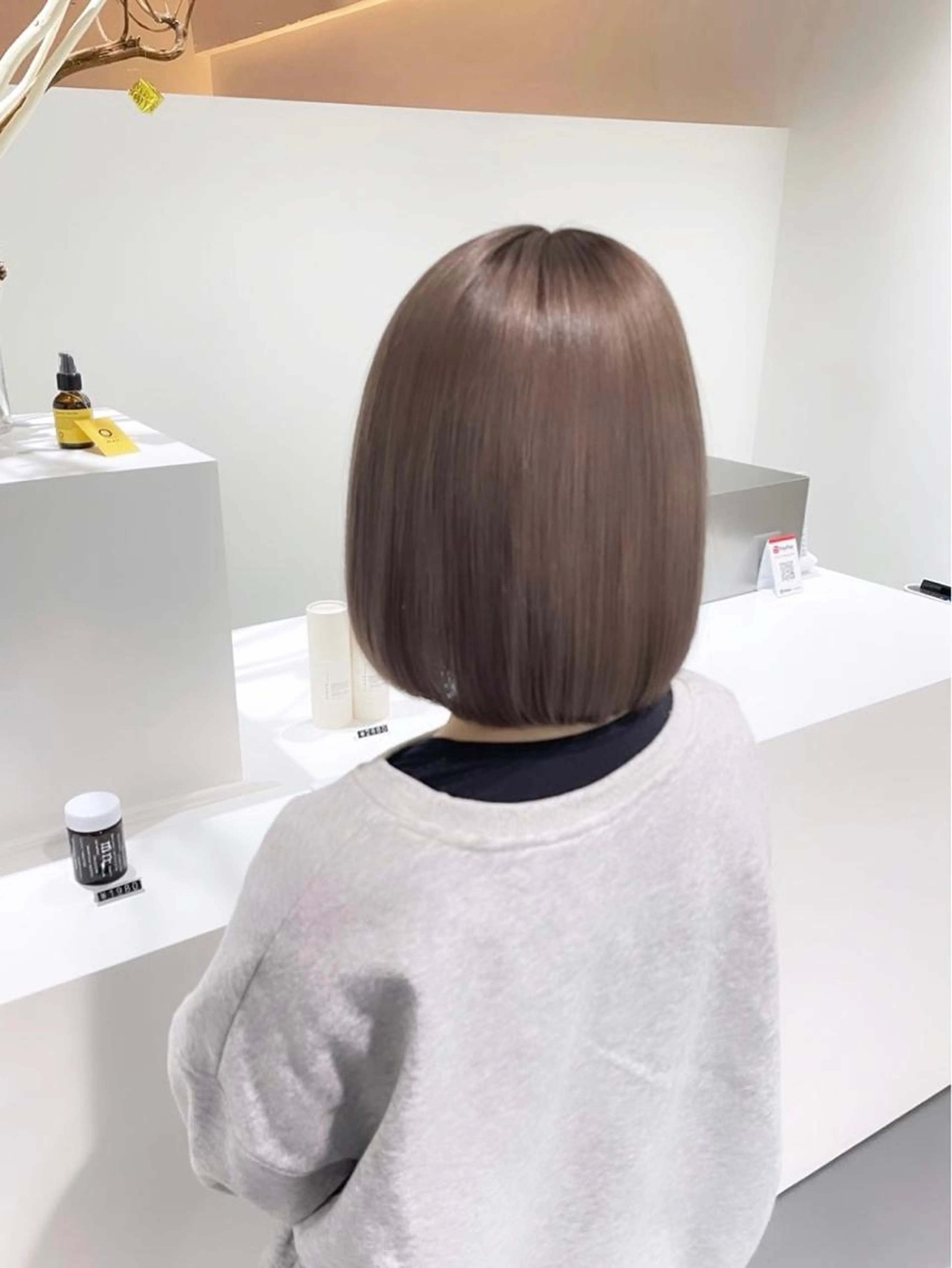 【人気NO.3】透明感カラー+超音波ダメージケアトリートメントの写真