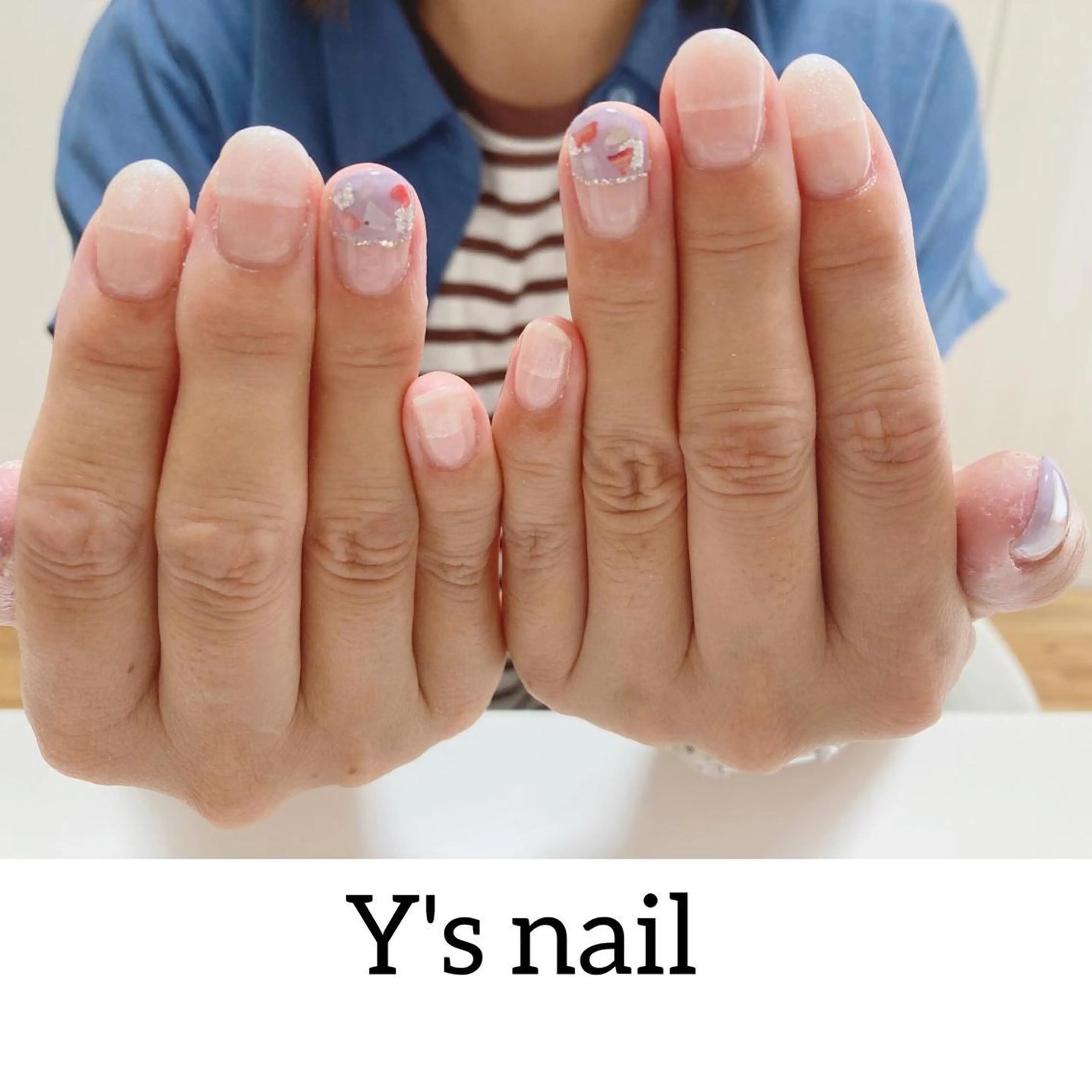 ネイル フレンチネイル 手書きが得意🖌️ Y’s  nailのネイルデザイン