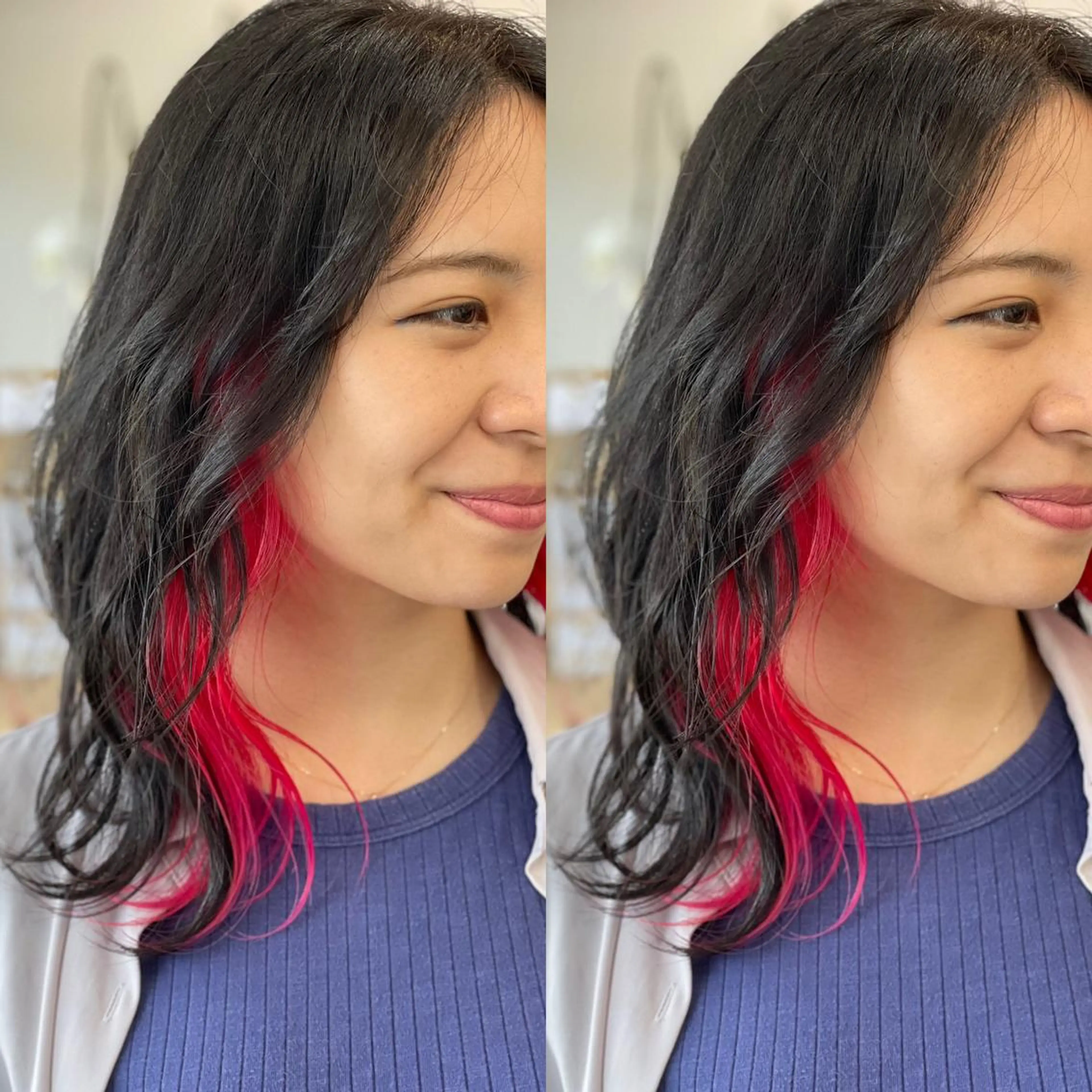 セミロング カラー Snaly カラー特化ページのヘアスタイル