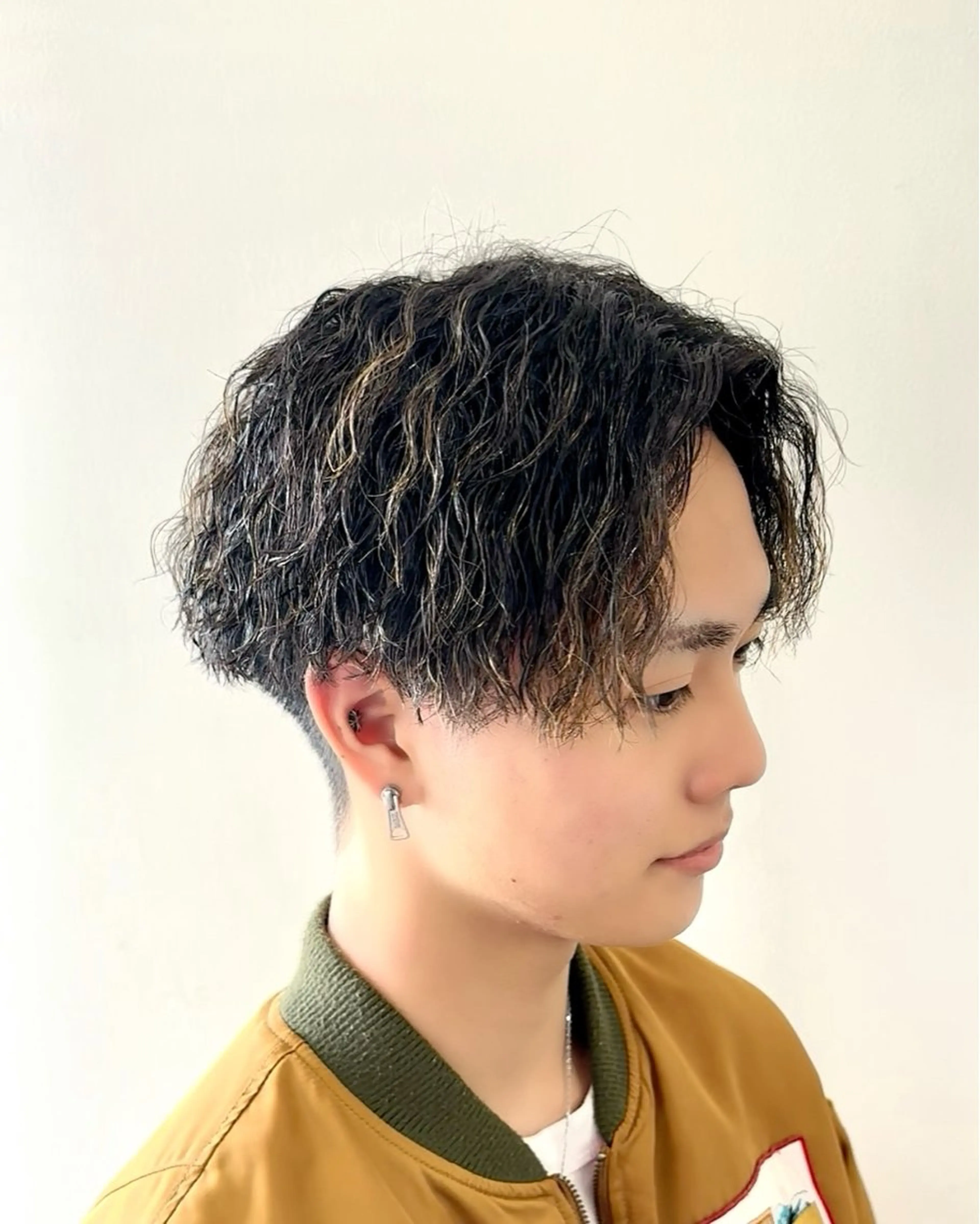 パーマ メンズ センターパート メンズパーマ カット パーマ ヘッドスパ ☆★メンズ特化★☆ 川地由麿のヘアスタイル