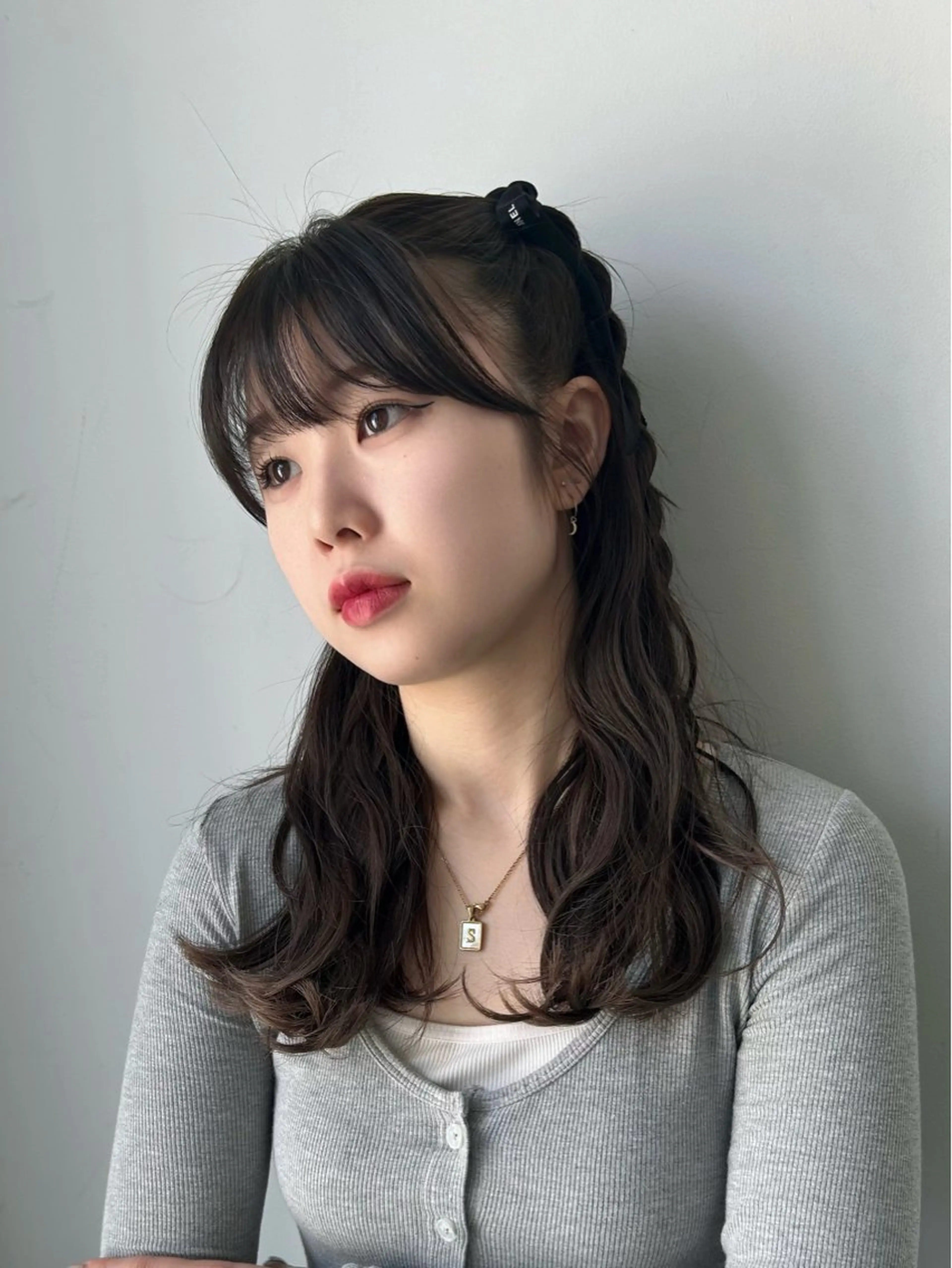 前髪カット✂️+ヘアアレンジ💐の写真