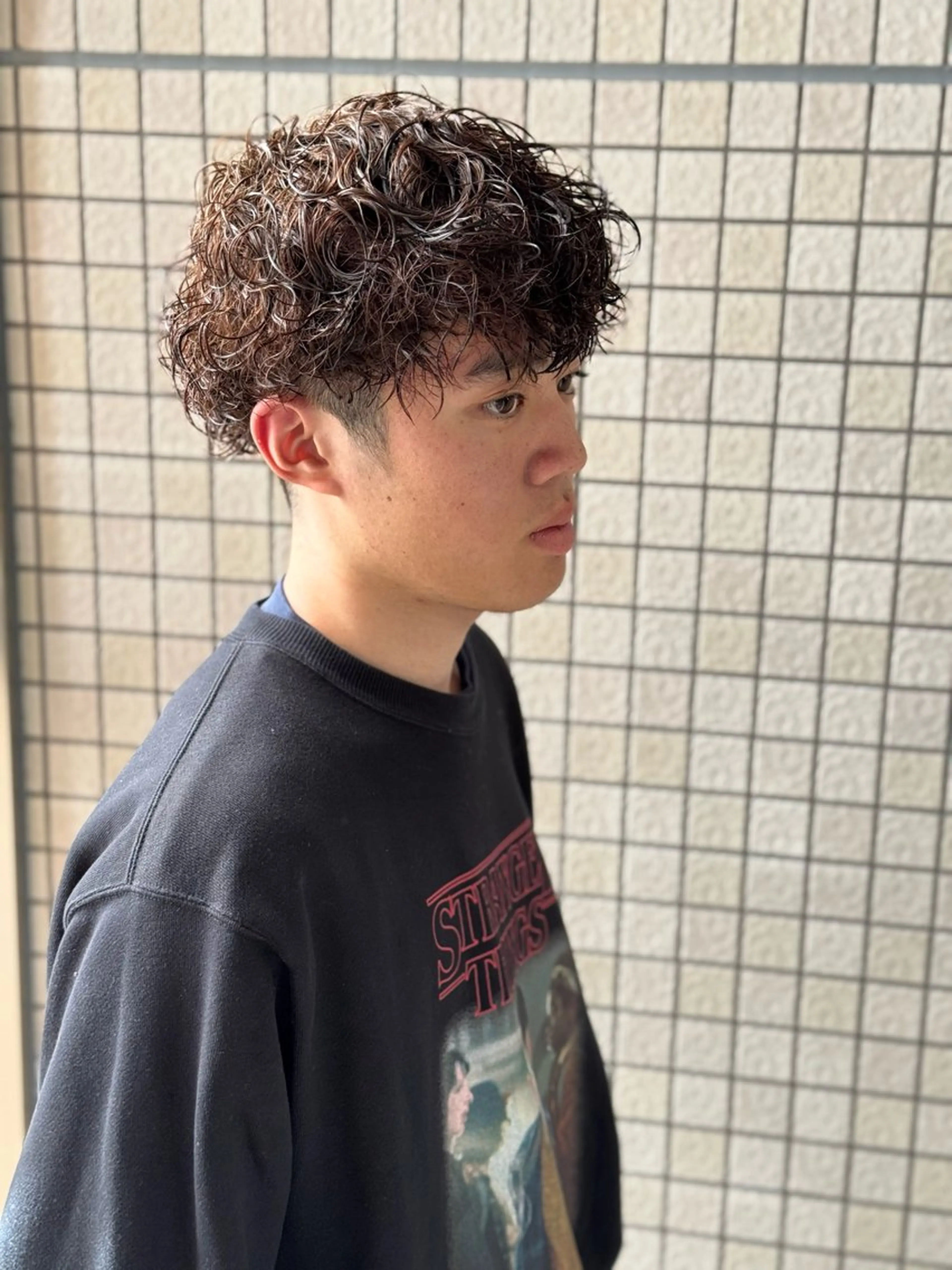 パーマ メンズ leo/ロング／ レイヤーカット⛈️のヘアスタイル