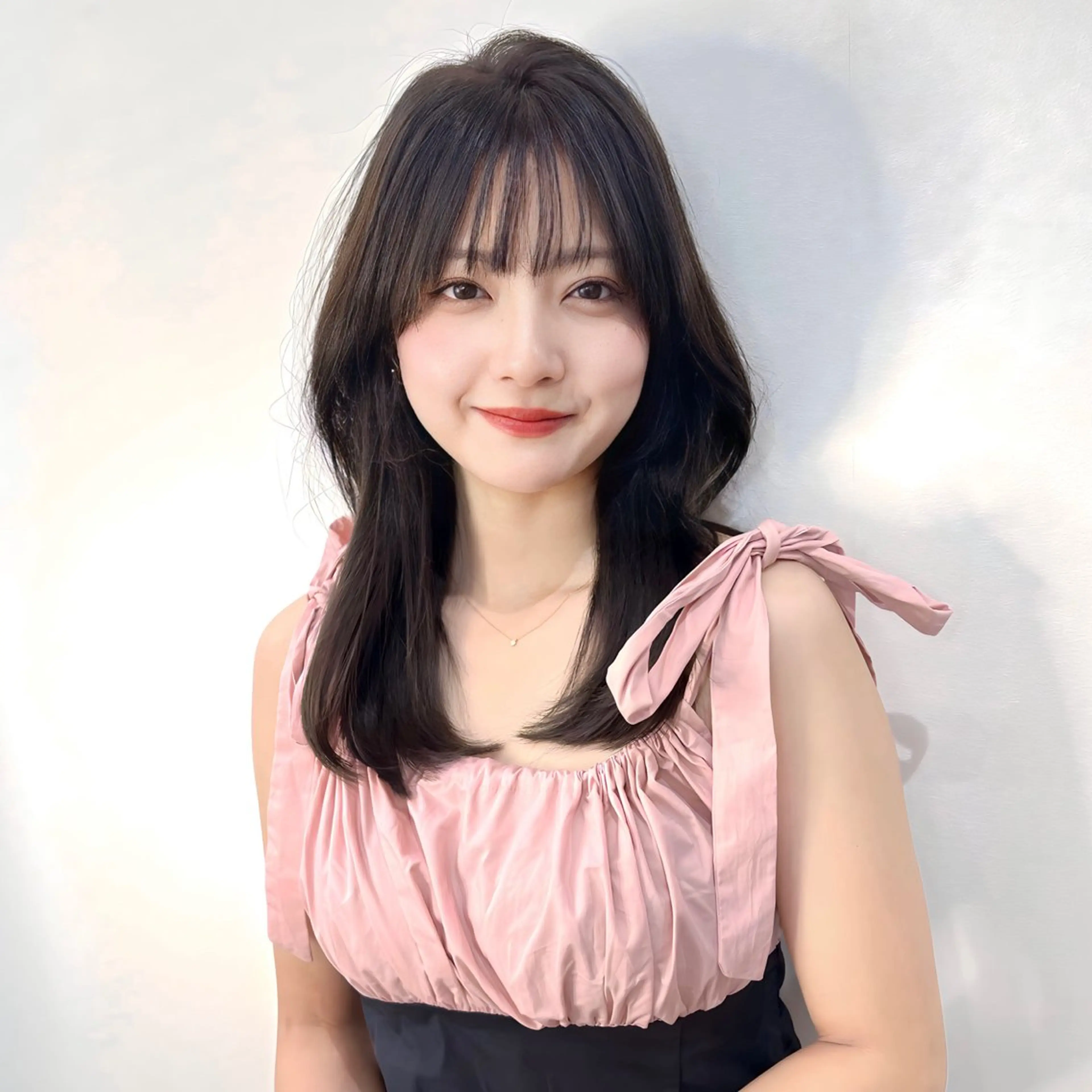 ロング カラー くびれヘア 顔周りカット 韓国風ヘア レイヤーカット カット トリートメント 顔まわり職人🇰🇷 韓国ヘア/KAITOのヘアスタイル