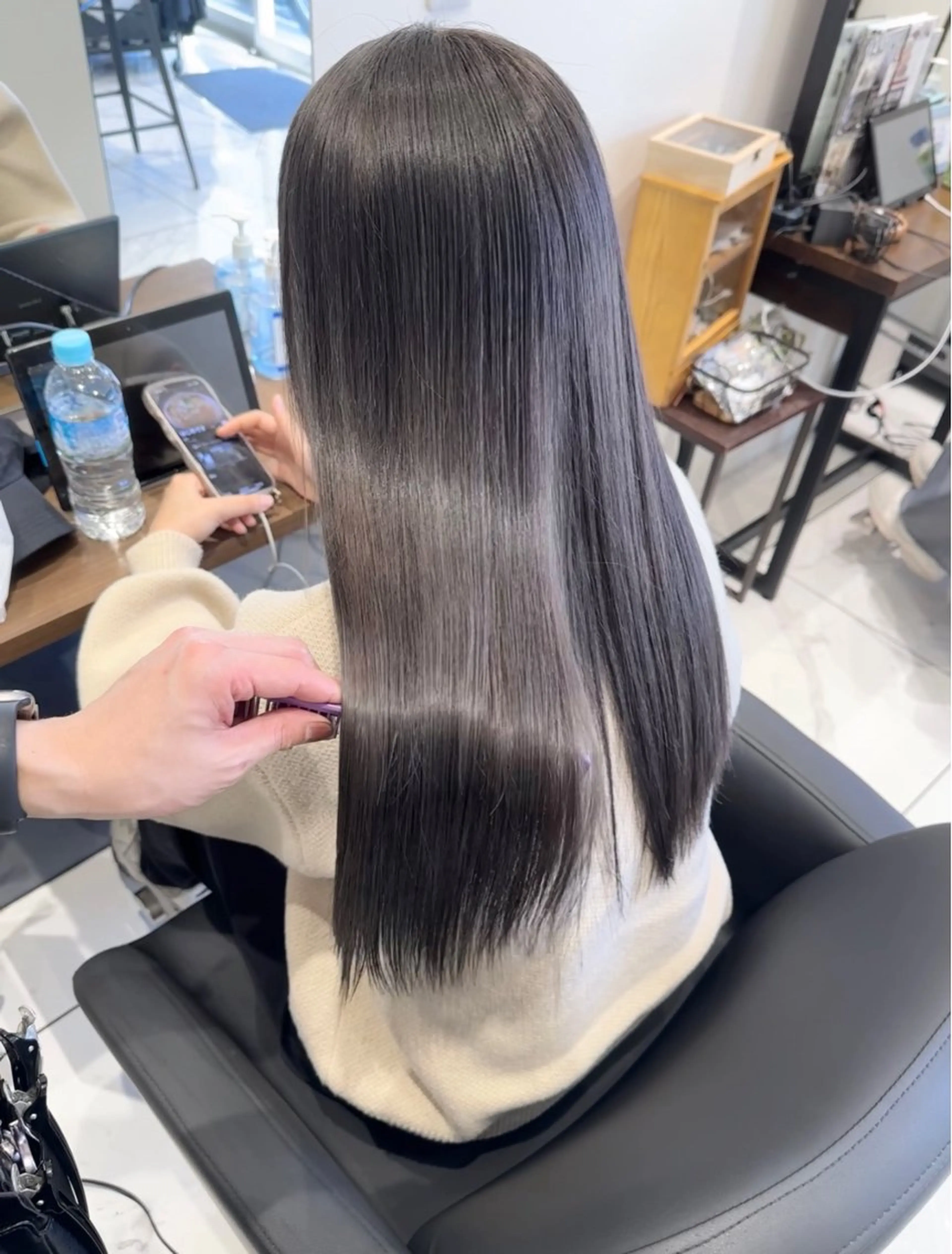 セミロング パーマ トリートメント 【t.a.g（タグ）】所属・ノンダメージ髪質改善 カラー💎/KURAのヘアスタイル