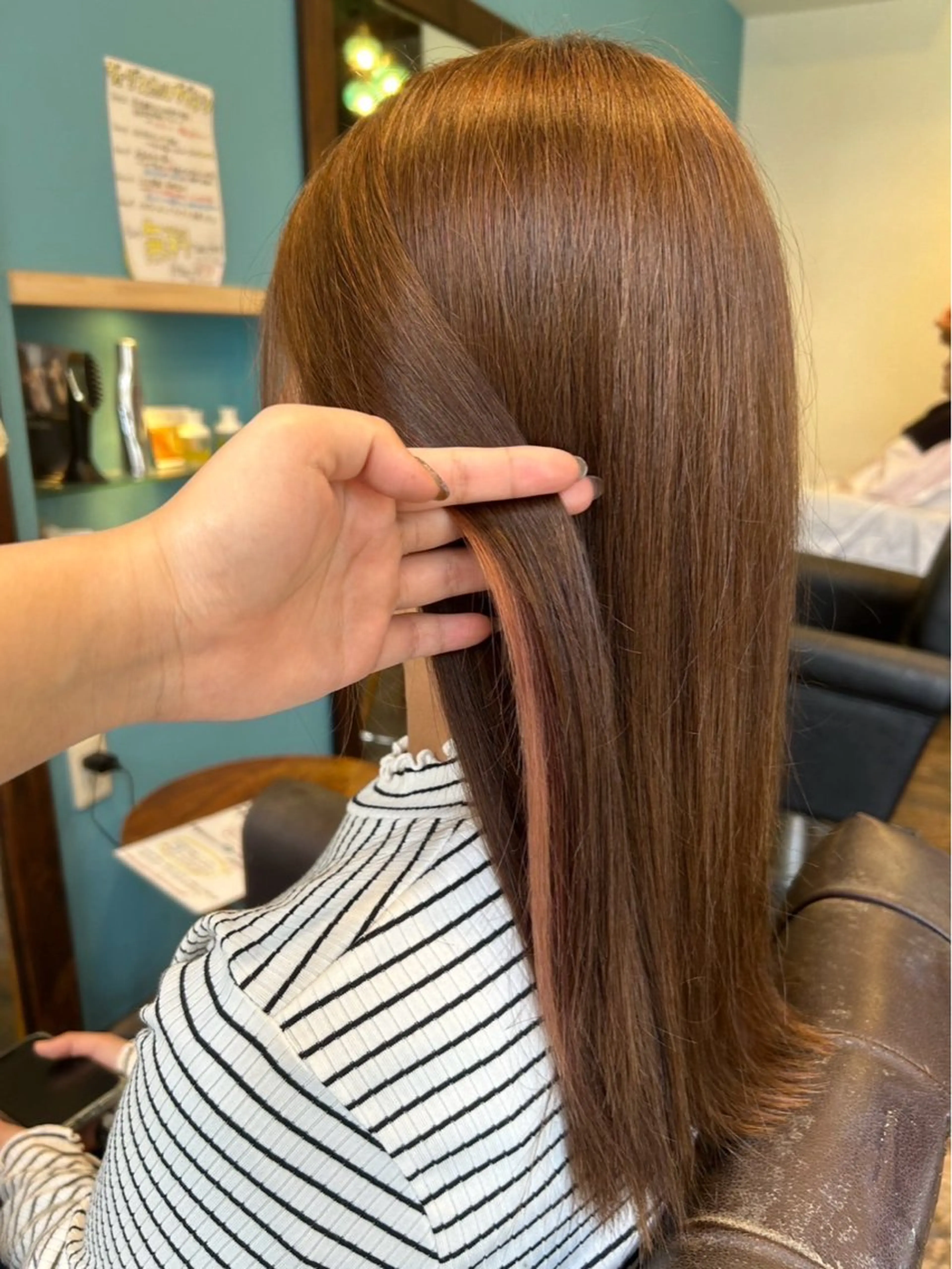 カラー ヘアカラー 大立 七夏のヘアスタイル