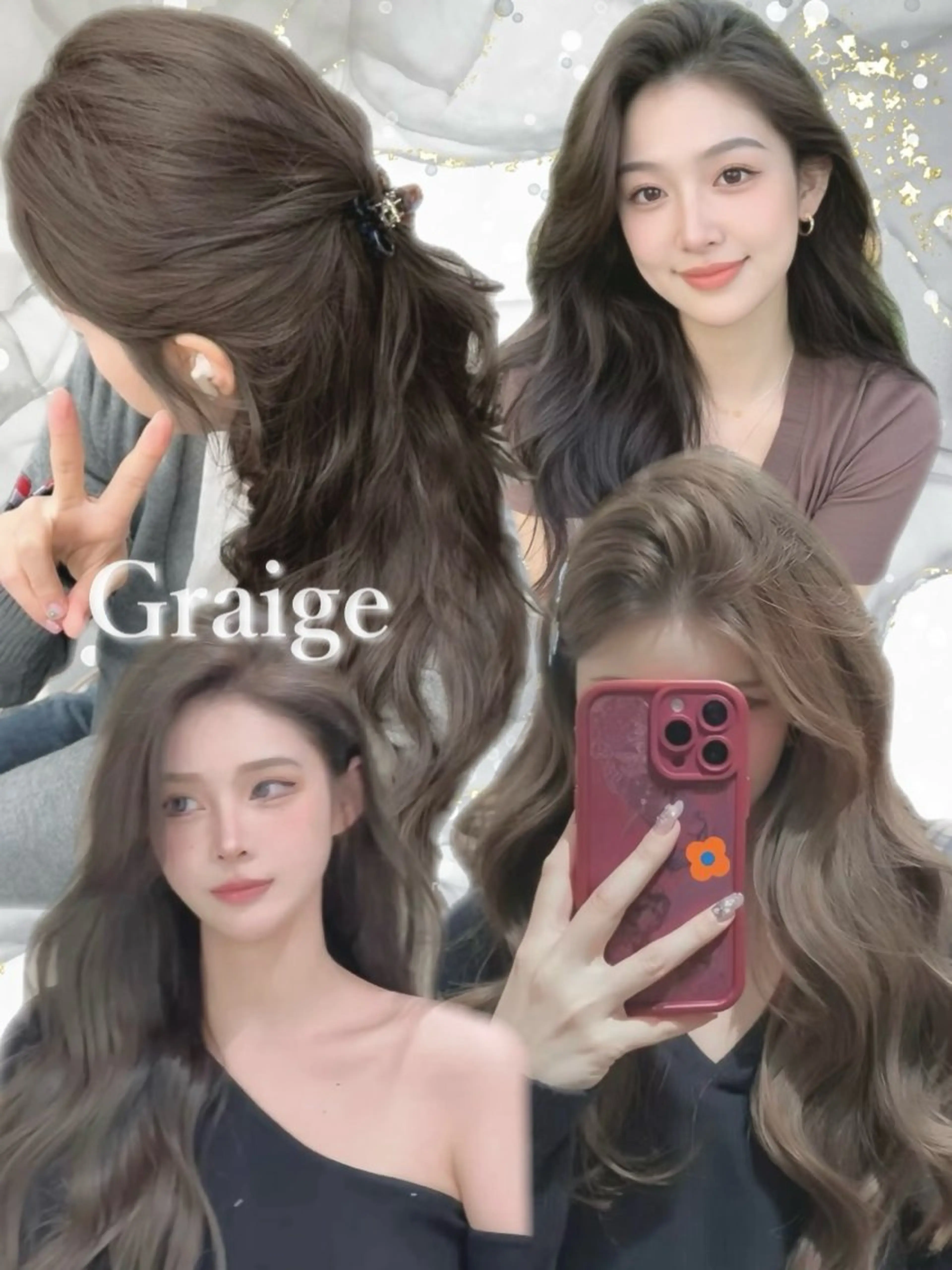 カラー 赤み消しカラー🪽 透明感カラー🪽のあのヘアスタイル