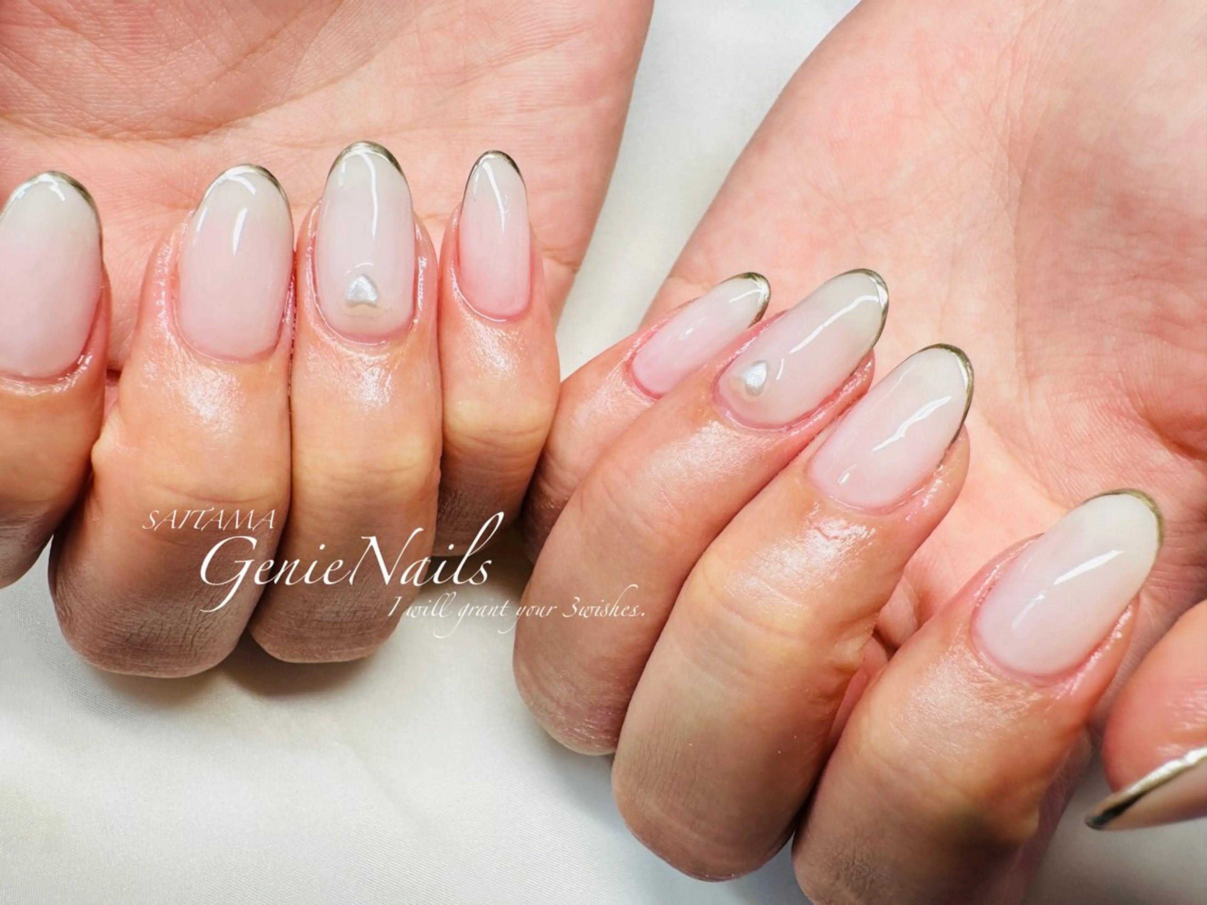 メンズ ネイル アートネイル 長さ出し ロングネイル 持ち込み 春ネイル Genie Nailsのネイルデザイン