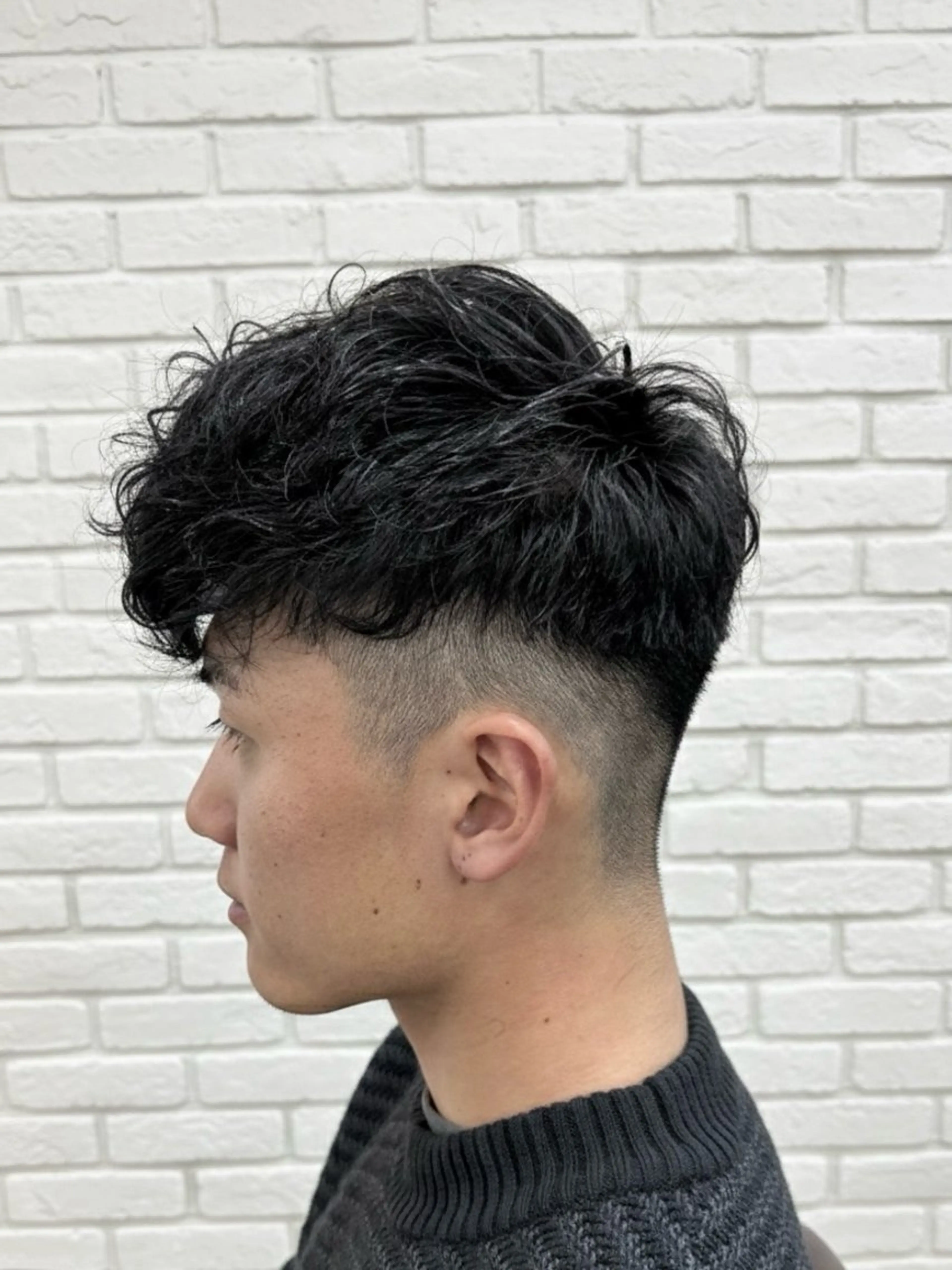 ショート パーマ メンズ カット パーマ 池袋メンズ パーマ本多のヘアスタイル