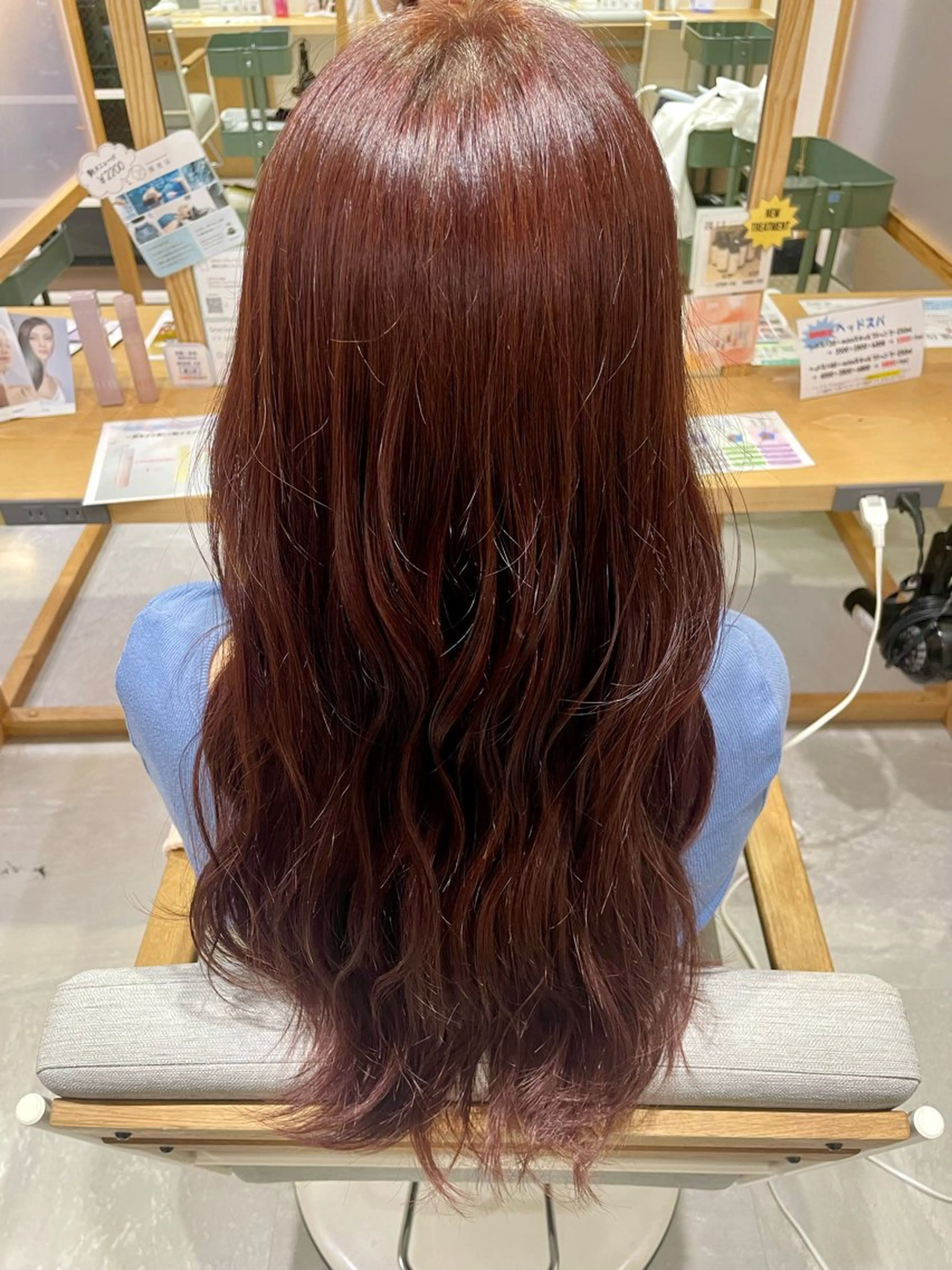 カラー レッドカラー 🌟Spinhair 福永えいみ🌙*.｡のヘアスタイル