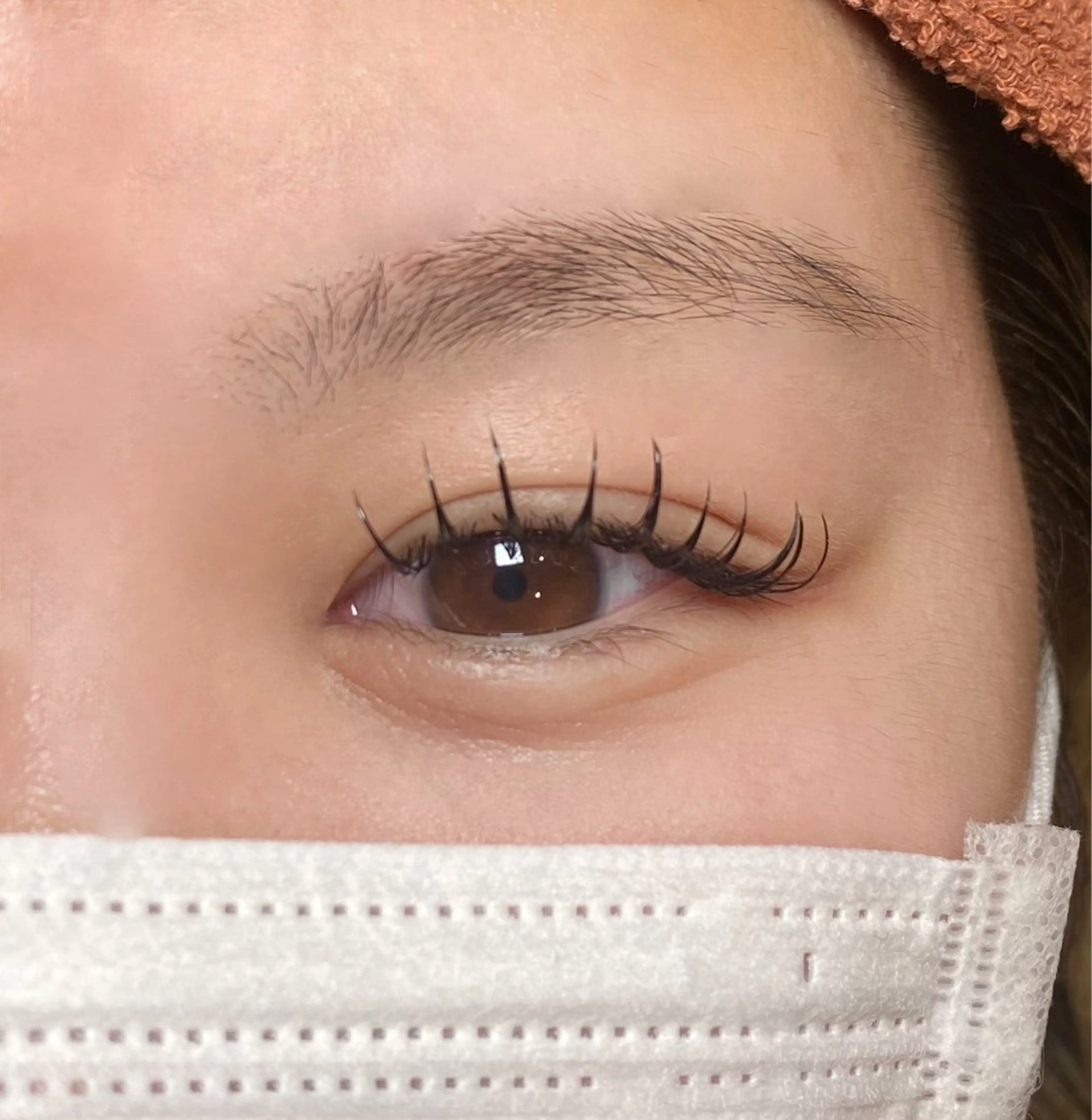 【ご新規様限定🌟】韓国風束感まつエク✨️🎀フラットラッシュ コーティング付き120本🎀の写真