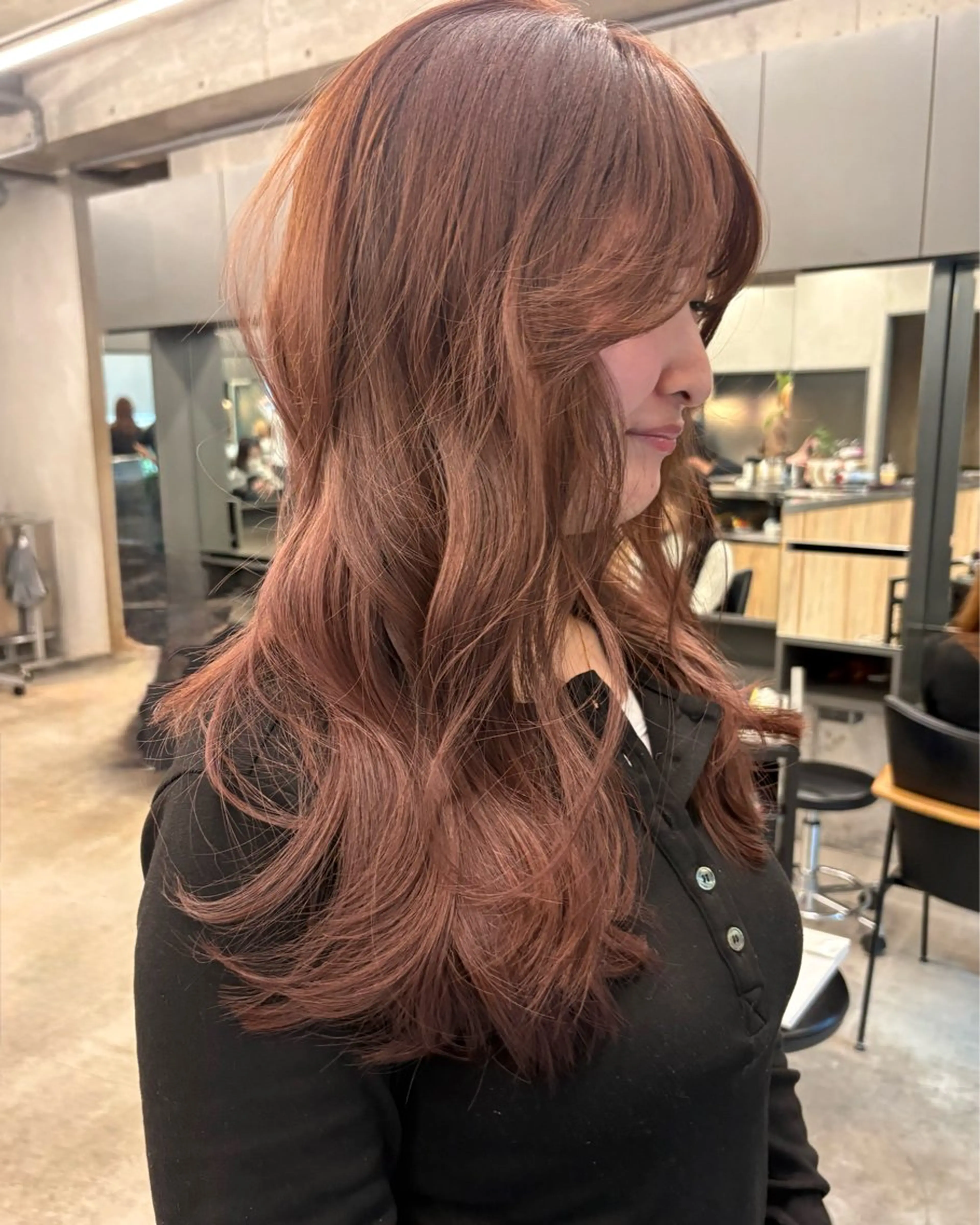 ロング カラー ヘアカラー トリートメント レイヤー/柔色 カラー/SAkiのヘアスタイル