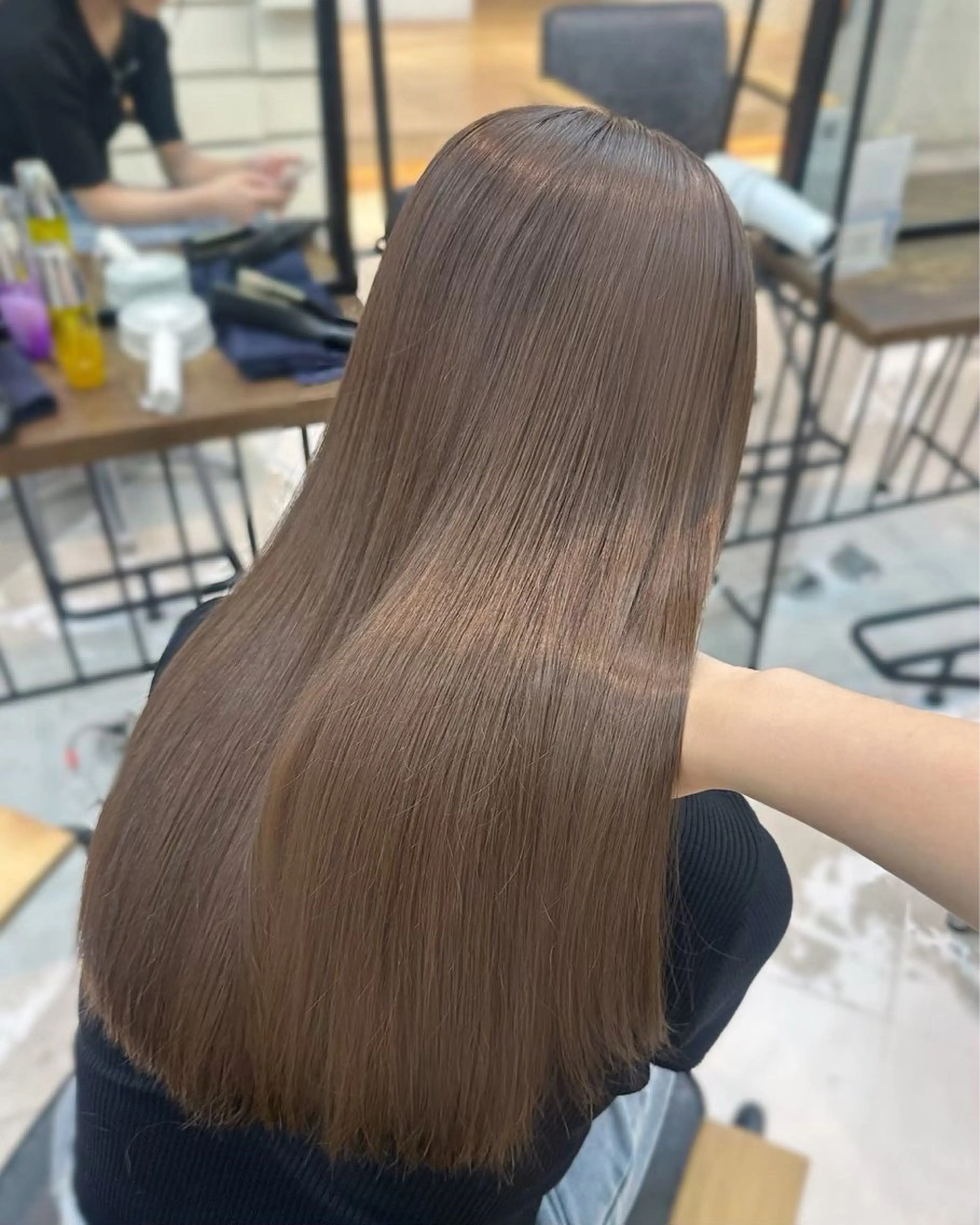 ロング カラー ヘアカラー トリートメント 韓国風🇰🇷透明感 color☁️カナトのヘアスタイル
