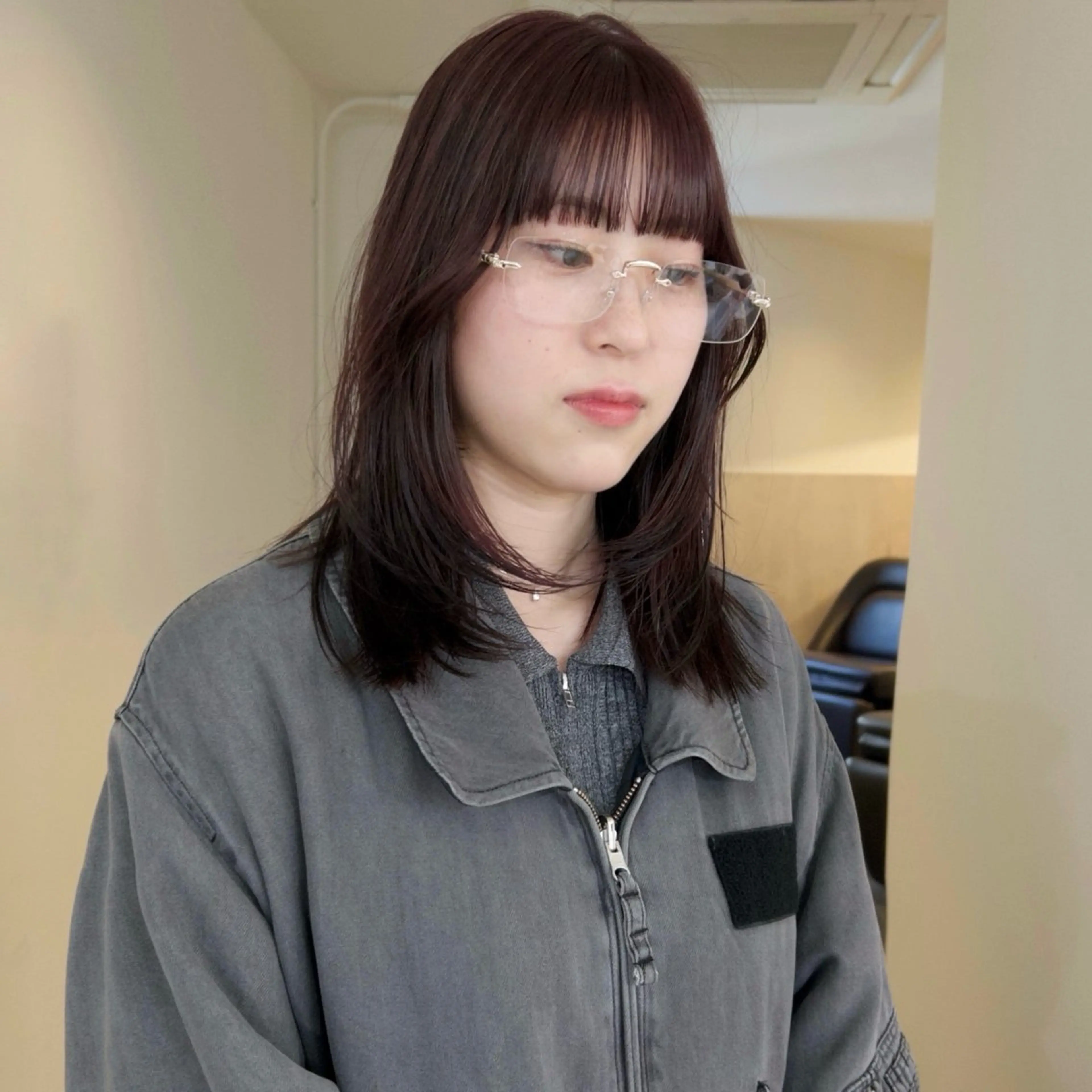 [ブリーチなしダブルカラー+前髪・顔周りカットつき🪞]透明感カラー 顔周りレイヤー♡の写真