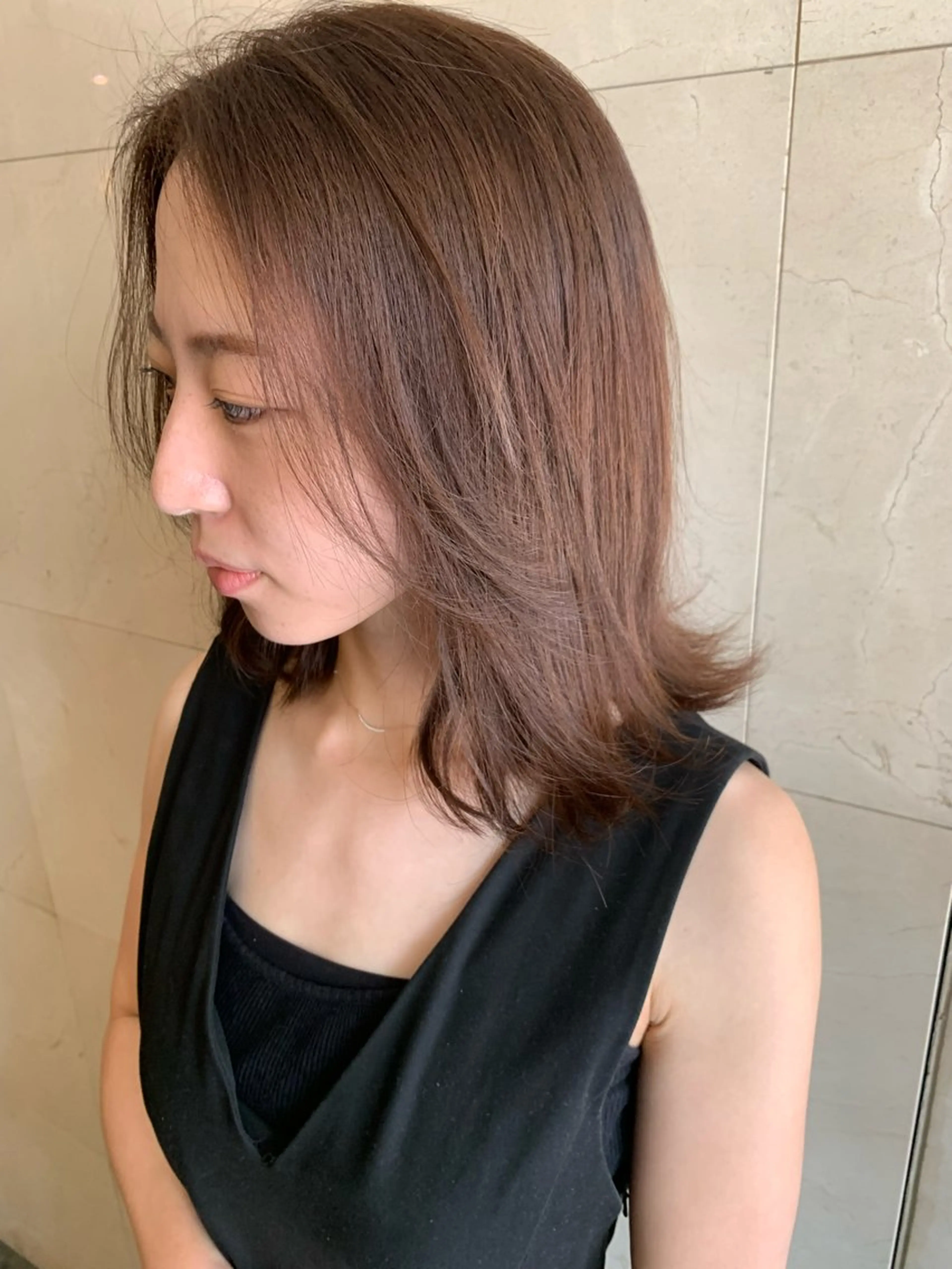 ミディアム カラー 船津武俊 フナツタケトシのヘアスタイル