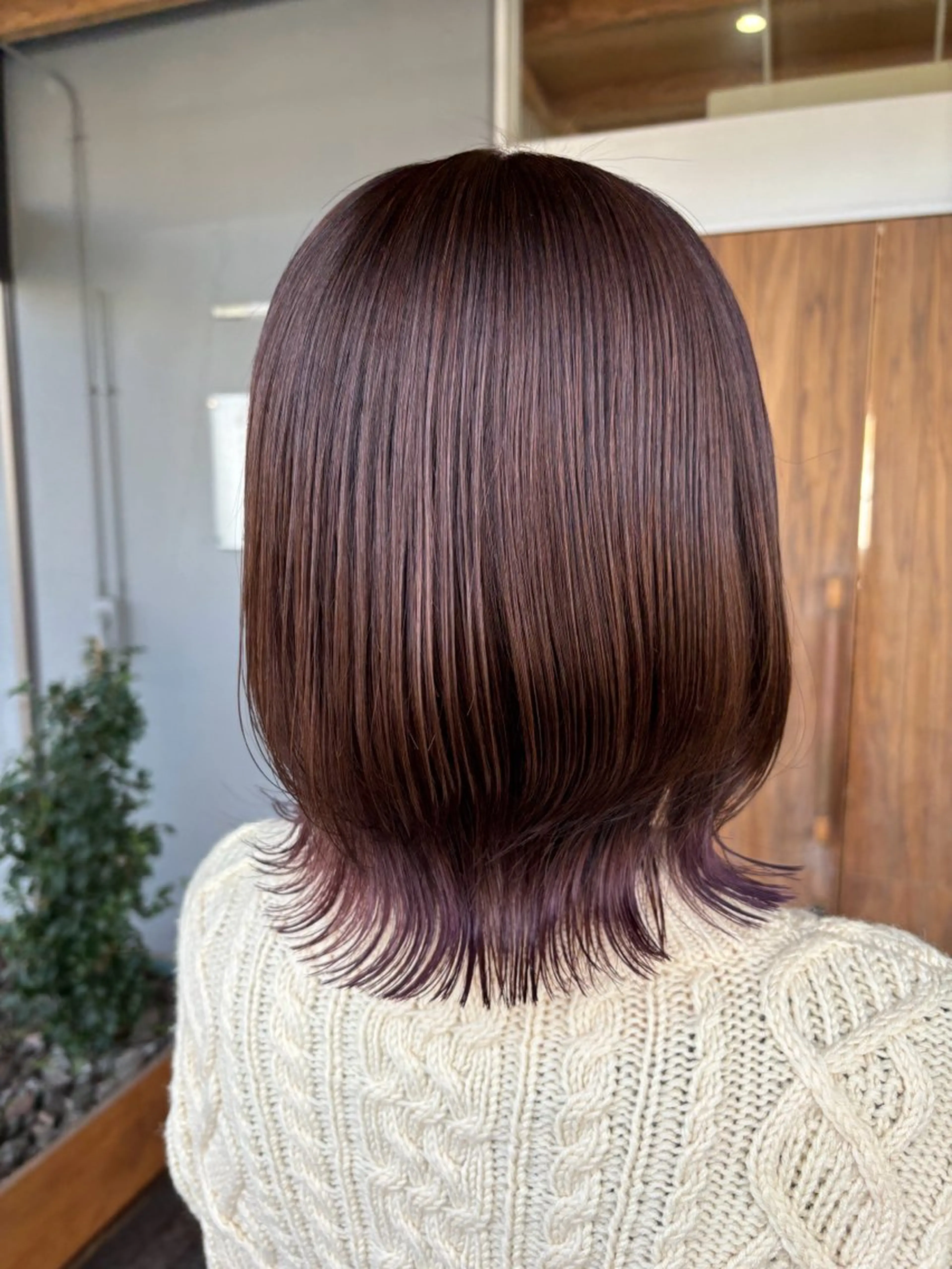 ミディアム カラー ミディアムレイヤー レイヤーカット カット ヘアカラー fulam所属・MIKU ／fulamのヘアスタイル