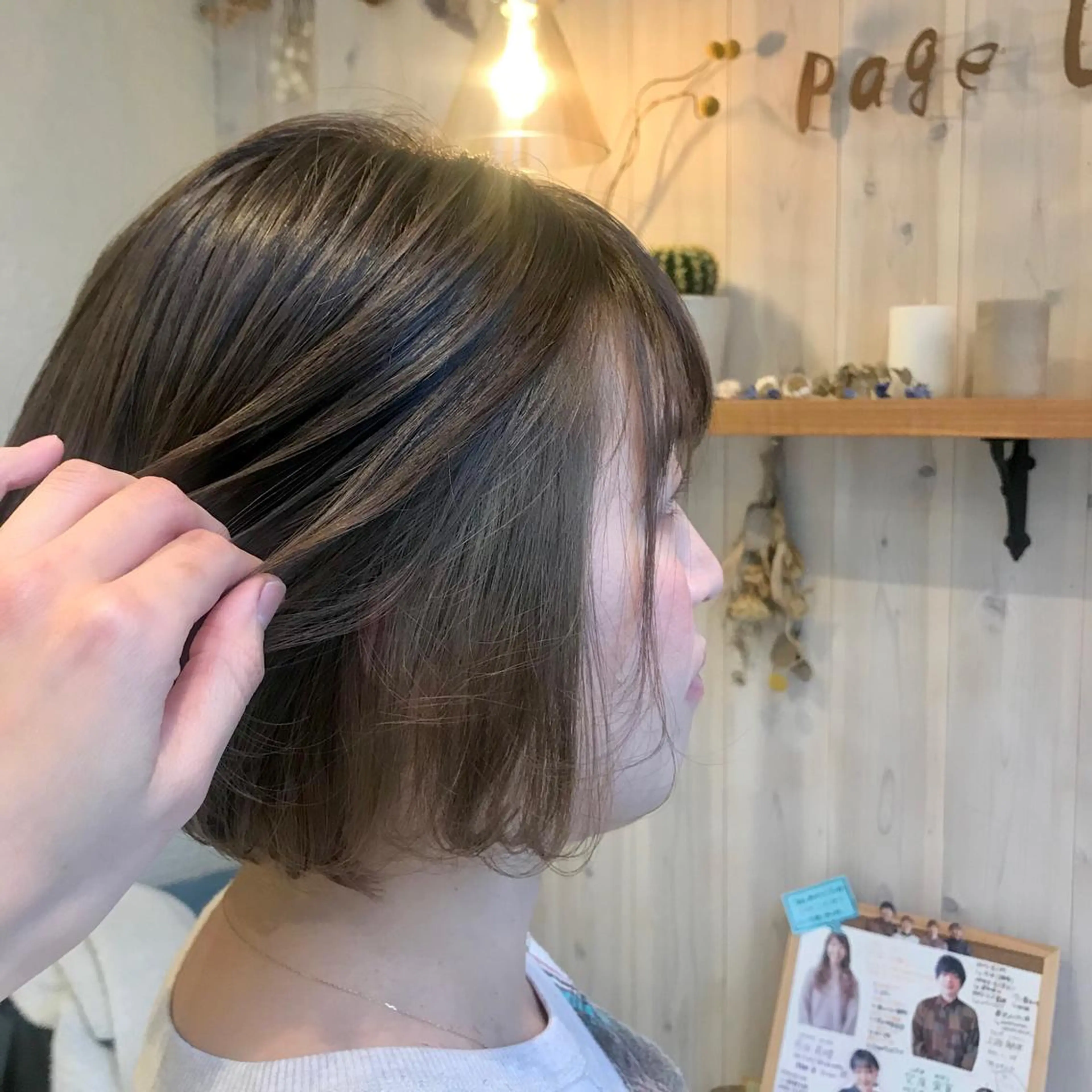 ショート カラー インナーカラー 透明感カラー/ 寺田千雅子のヘアスタイル