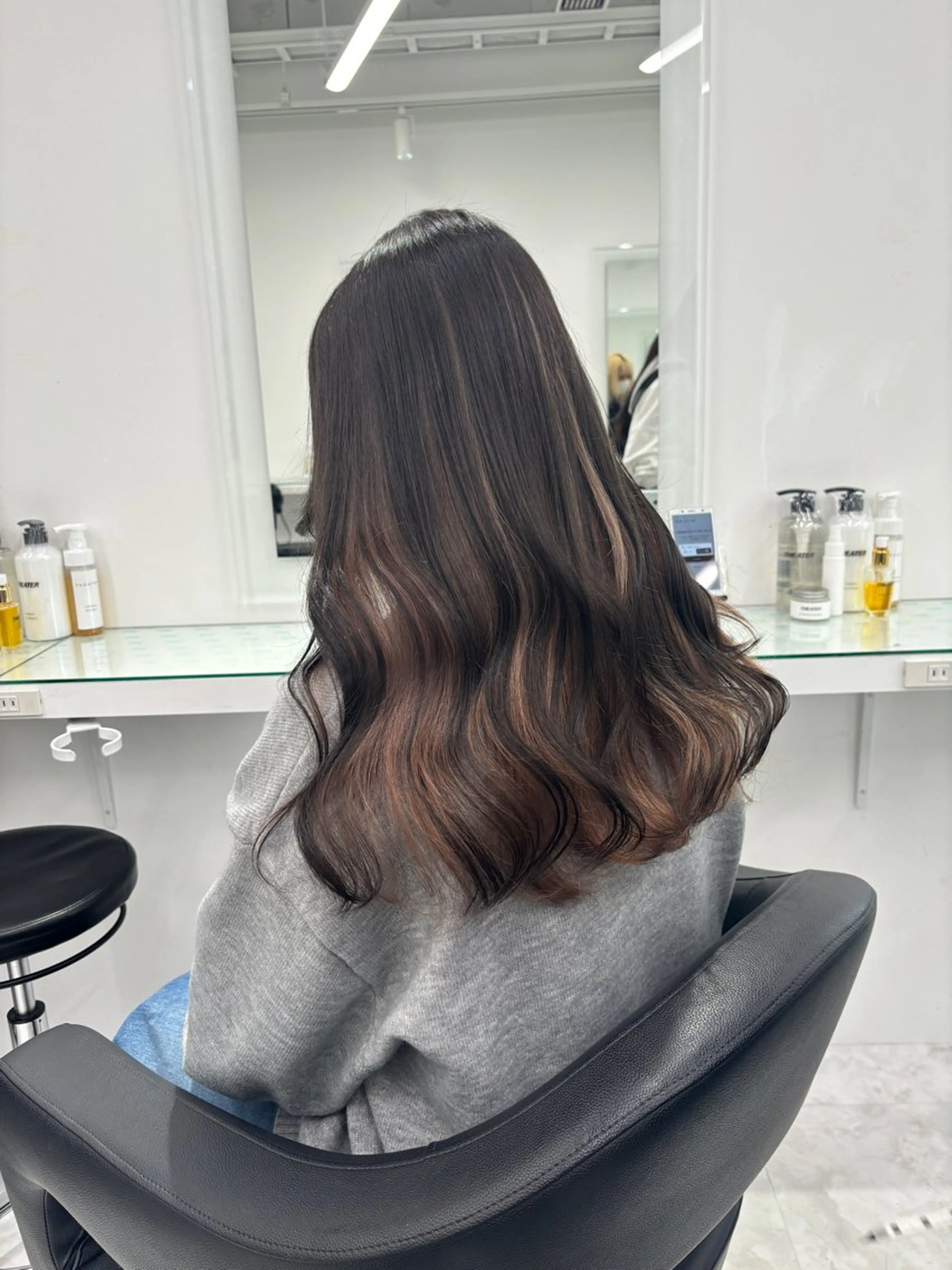 ロング カラー ヘアカラー トリートメント 💖ミルクティー💖 あかり💖のヘアスタイル