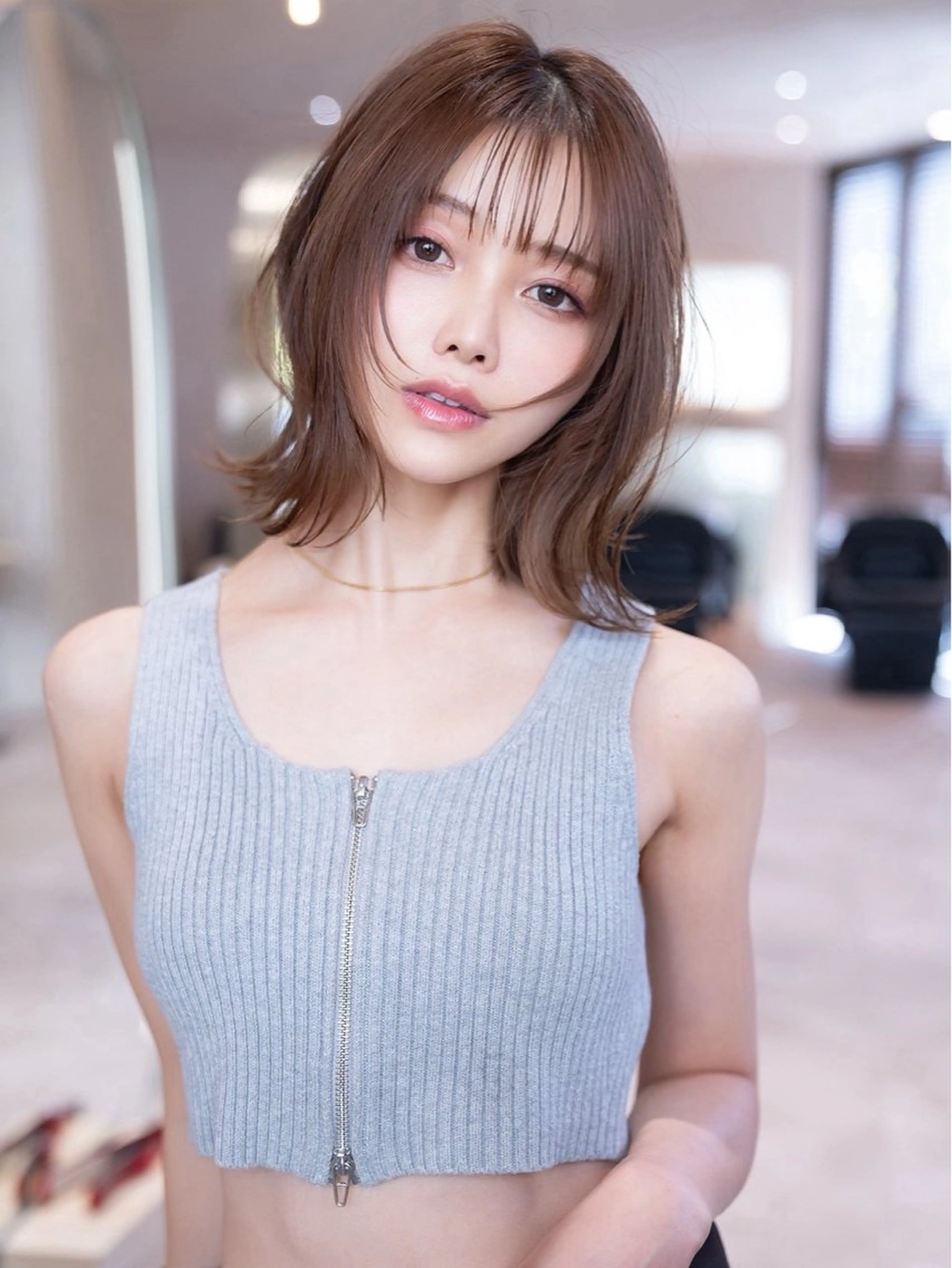 ミディアム カラー カット ヘアカラー トリートメント 🉐レイヤー/塩見 弘樹🉐渋谷のヘアスタイル