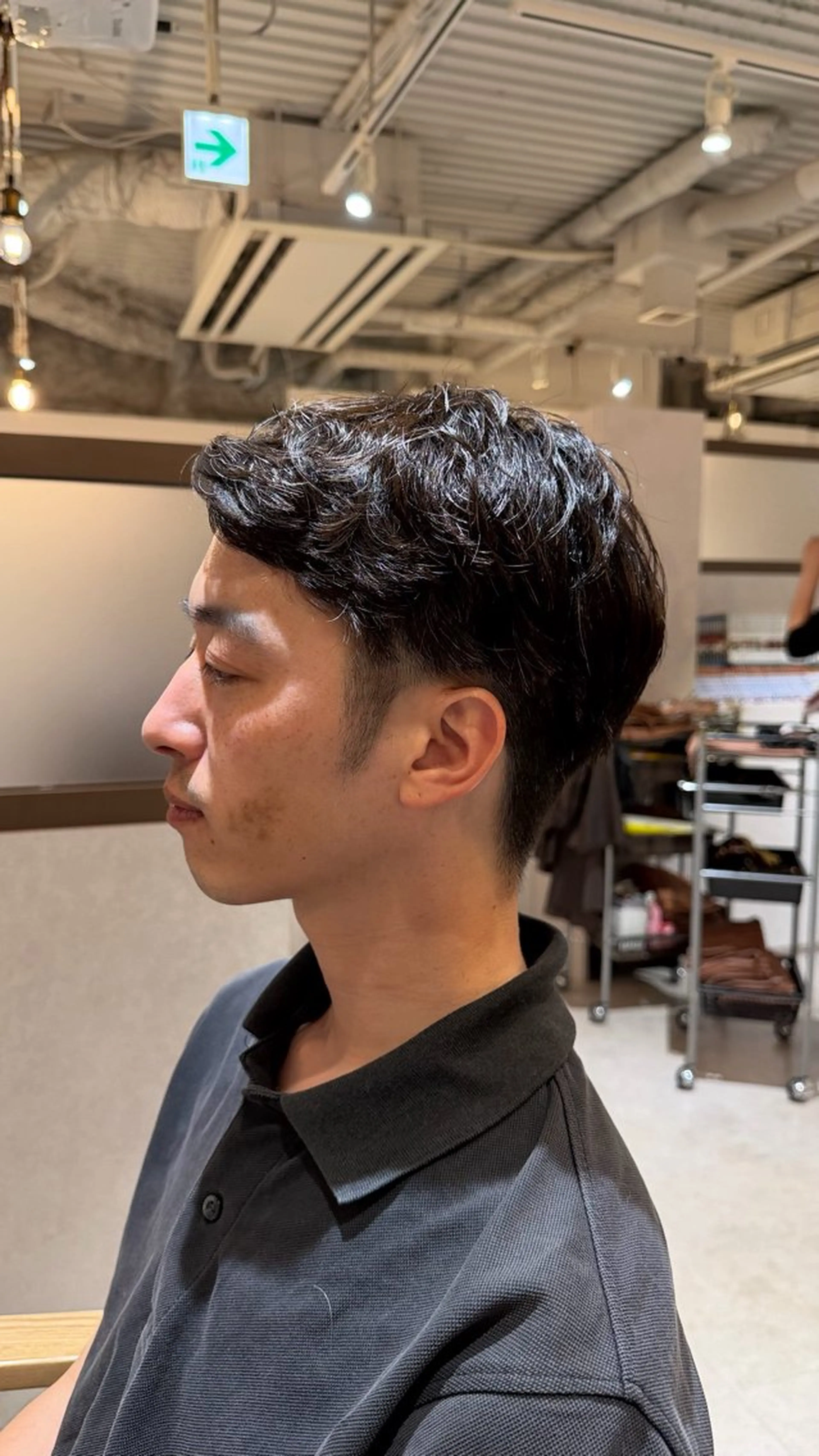 メンズ メンズパーマ カット パーマ Saya/ショート/ ボブ /大阪/梅田のヘアスタイル
