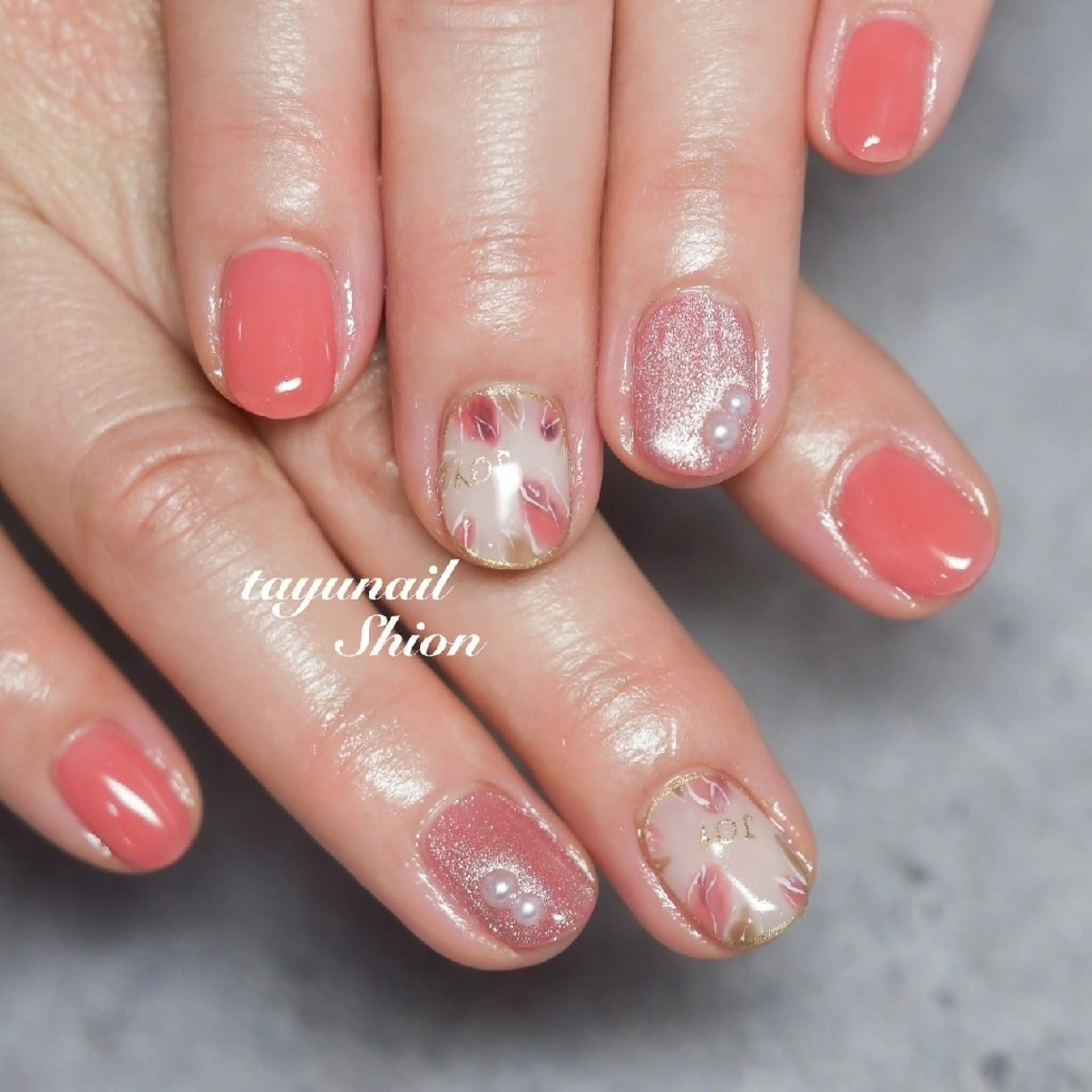 ネイル ジェルネイル パラジェル 春ネイル ネイルサロン 【たゆnail】のネイルデザイン