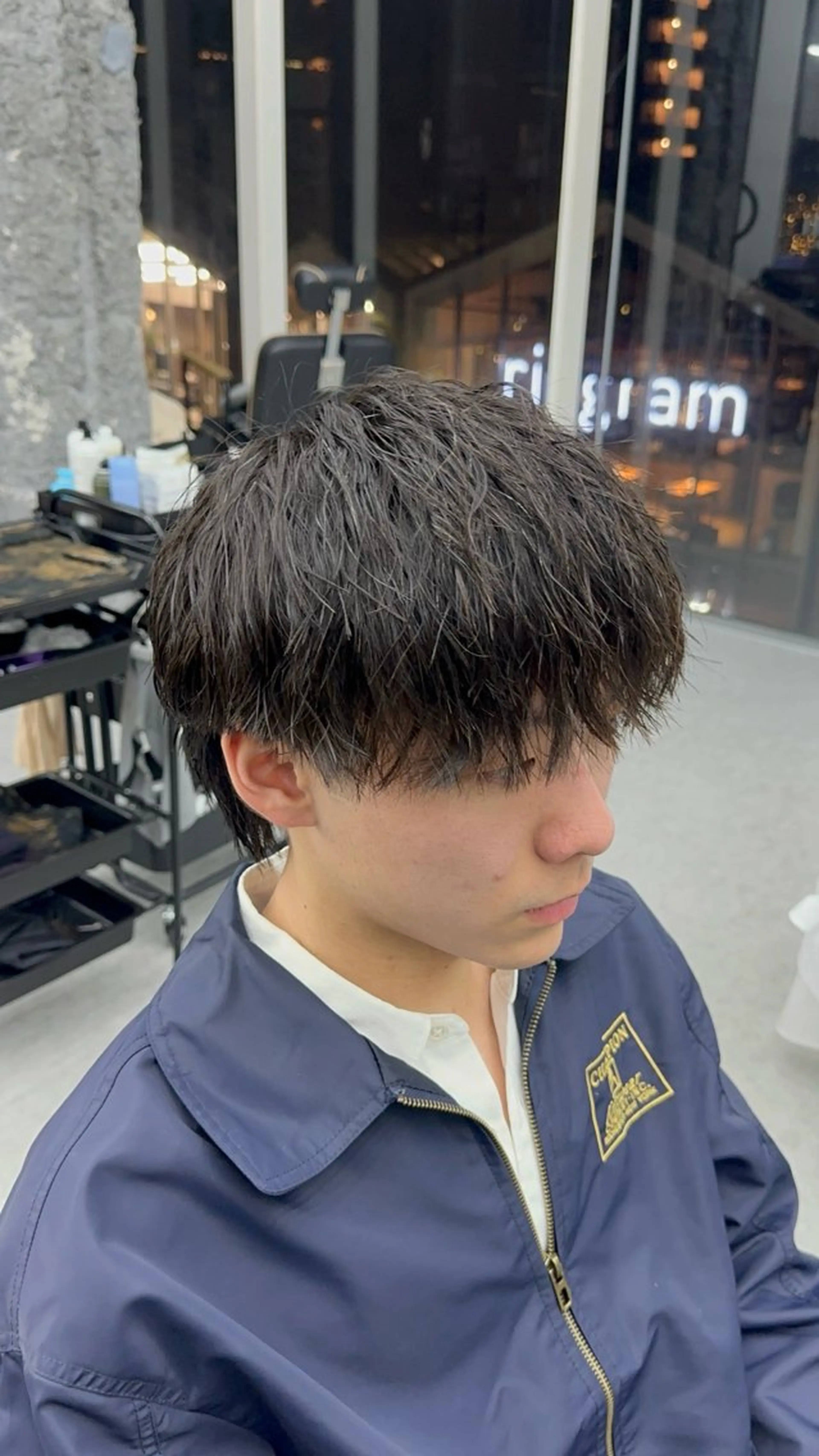 ショート パーマ メンズ カット パーマ DEW SHUNSUKEのヘアスタイル