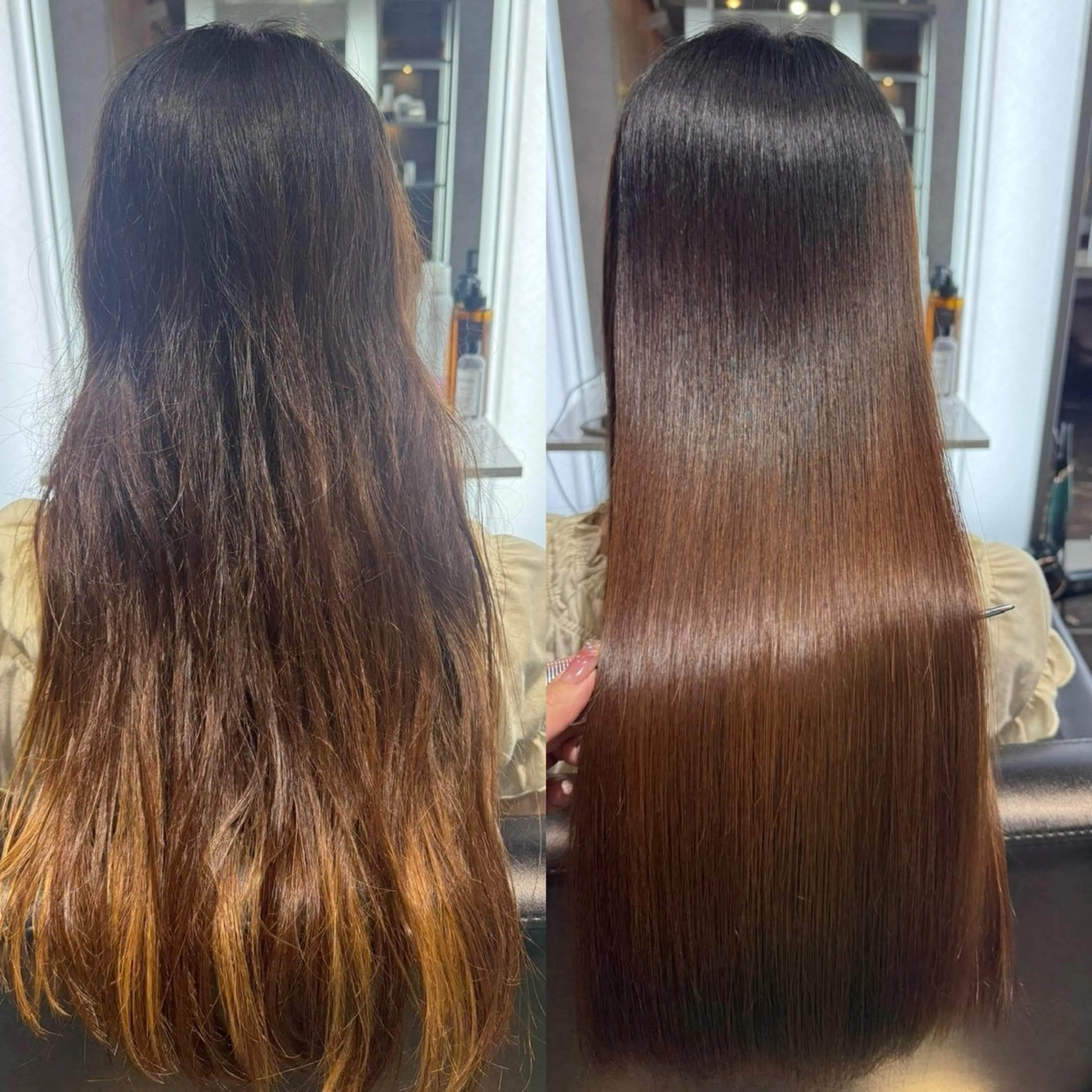 【ダメージヘア】スペシャル酸性ストレート（縮毛矯正）+トリートメント5000円の写真