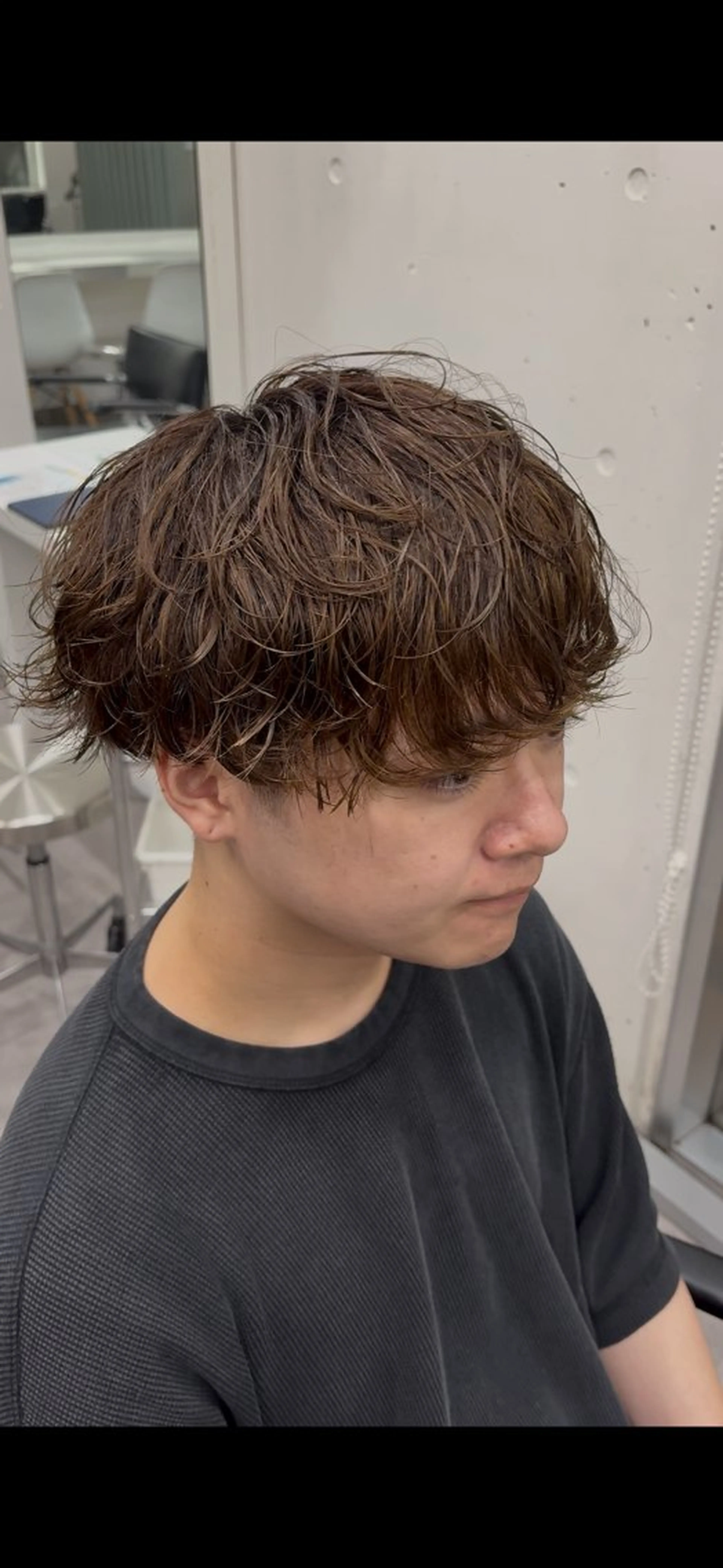 パーマ メンズ メンズブリーチ メンズパーマ カット パーマ 韓国風シャドウパーマ /特化廣田歩のヘアスタイル