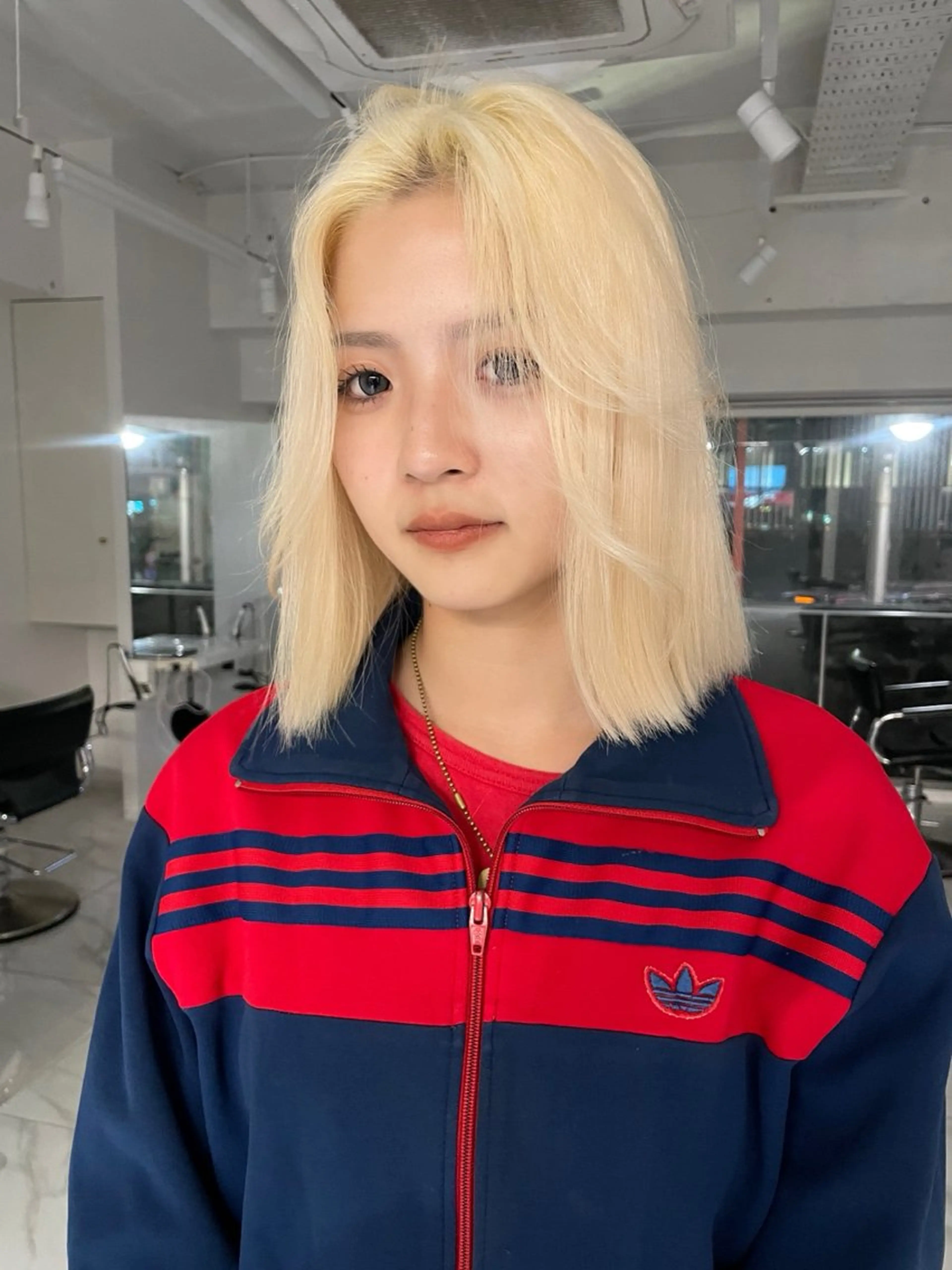 ミディアム キッズ 顔周りカット 渋谷美容師 ユイのヘアスタイル