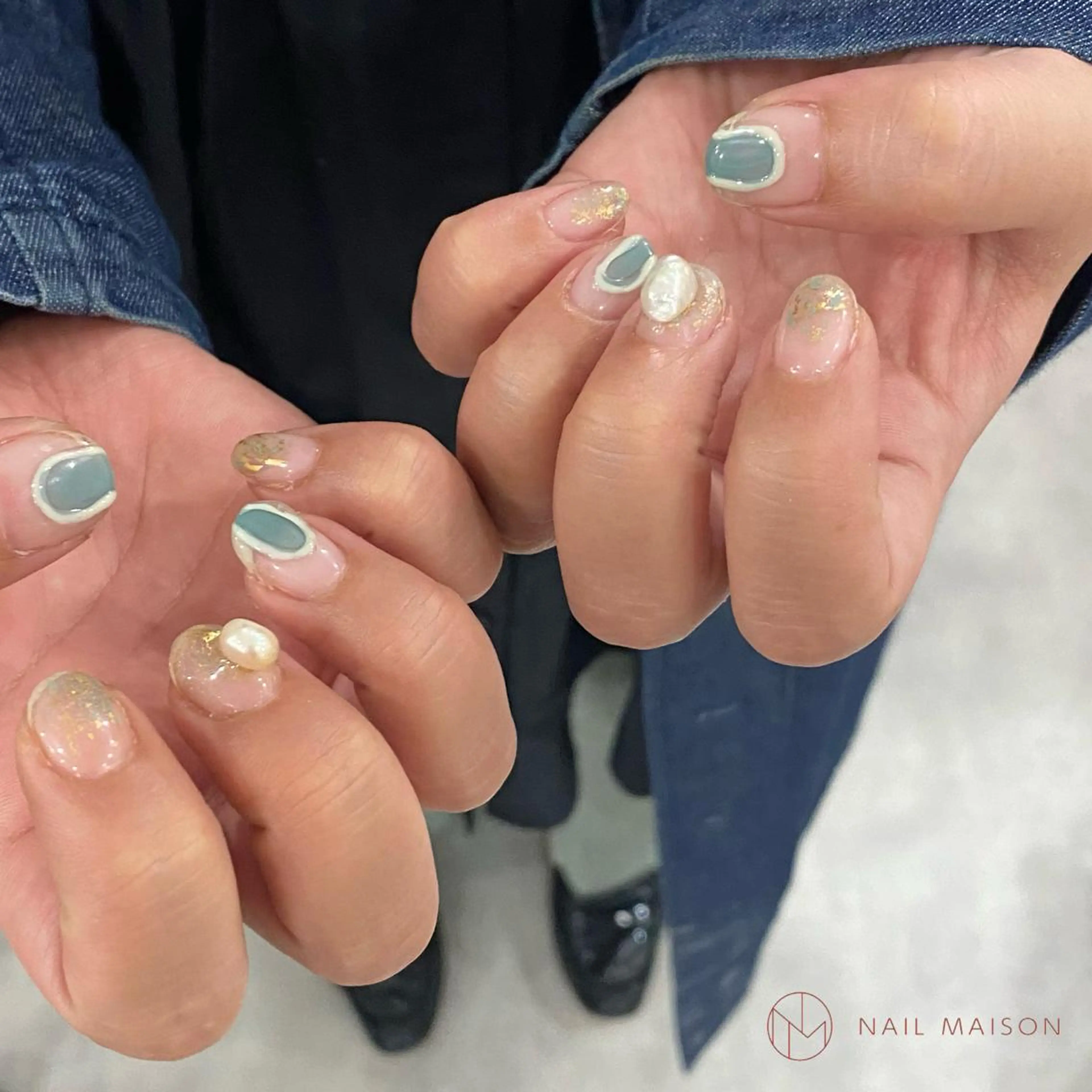 ネイル ニュアンスネイル WASHIMI Fのネイルデザイン