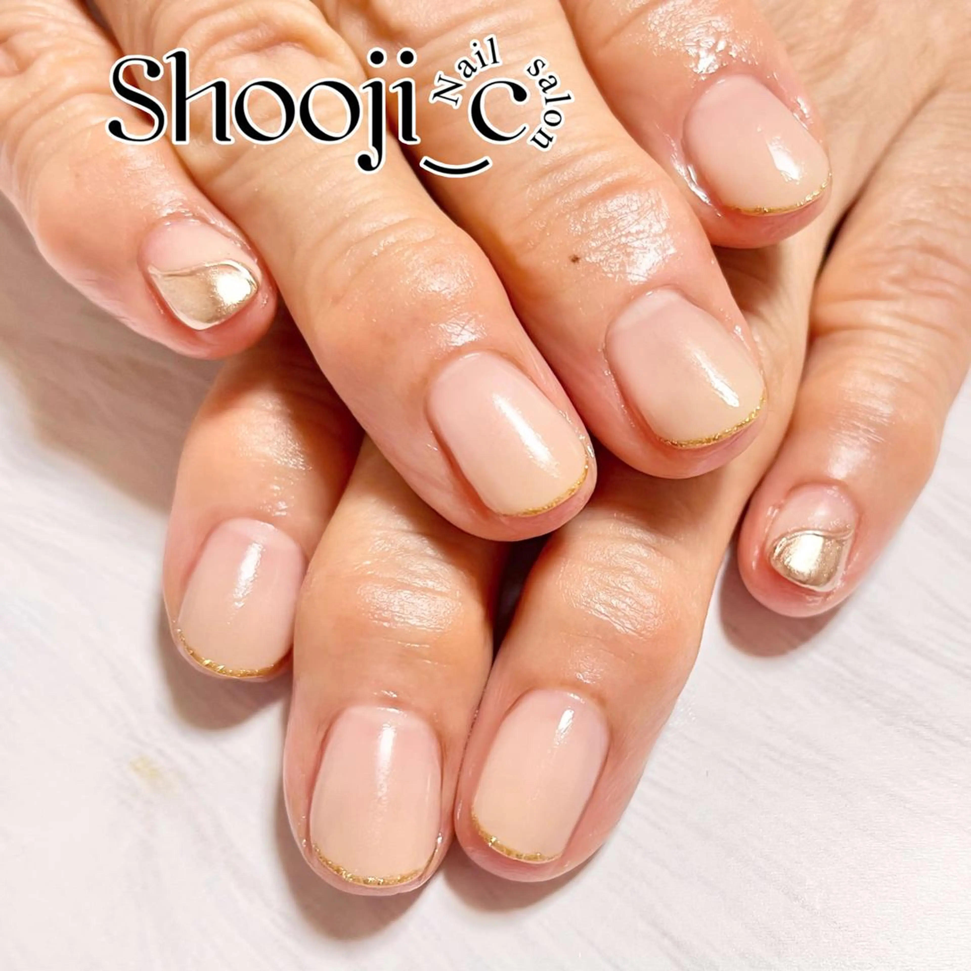 ネイル アートネイル グラデーション ラメ(グリッター) シンプルネイル Shooji_c Nail salonのネイルデザイン