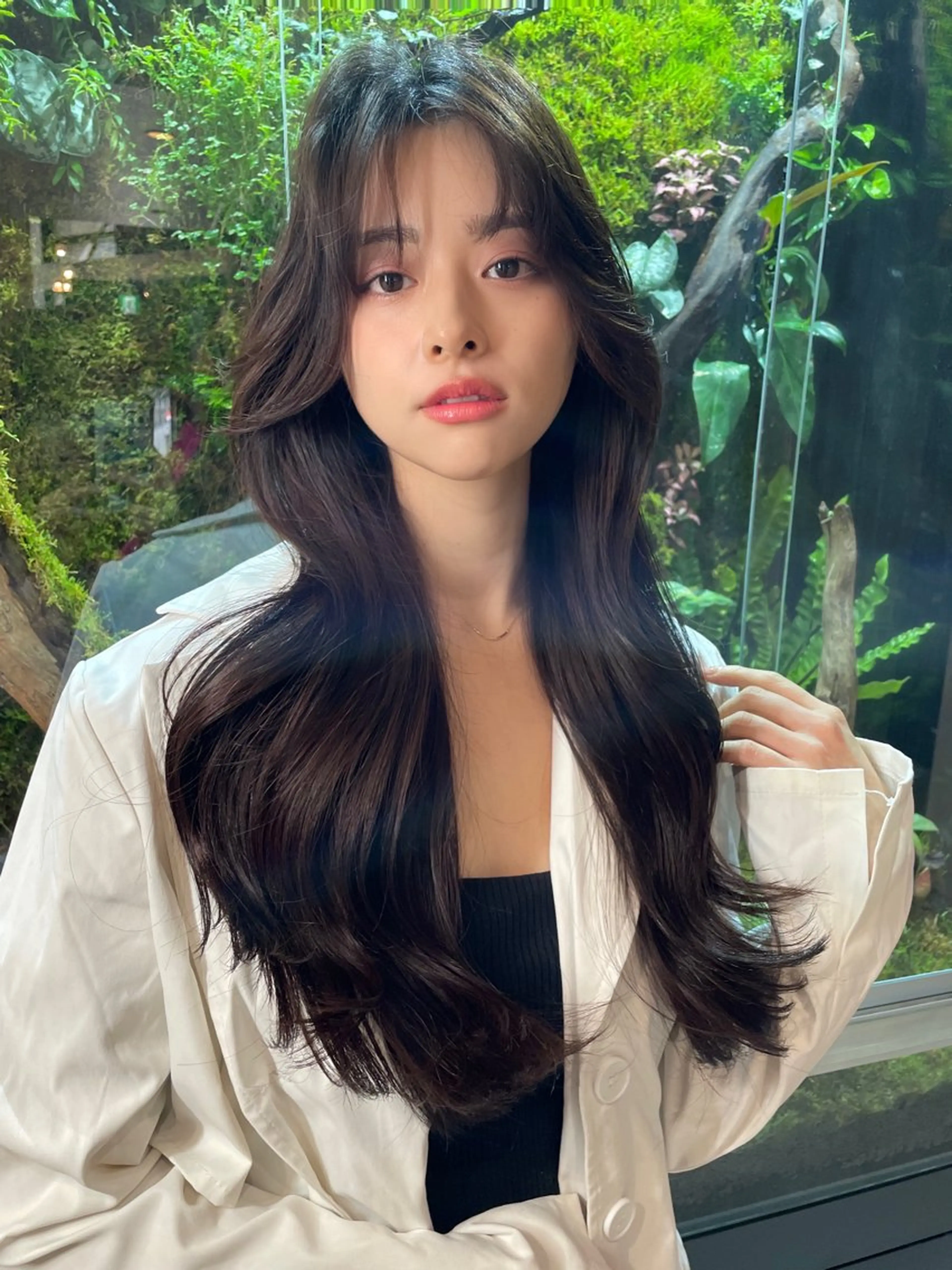 ロング カット トリートメント 韓国ヘア🇰🇷 YURIYAのヘアスタイル