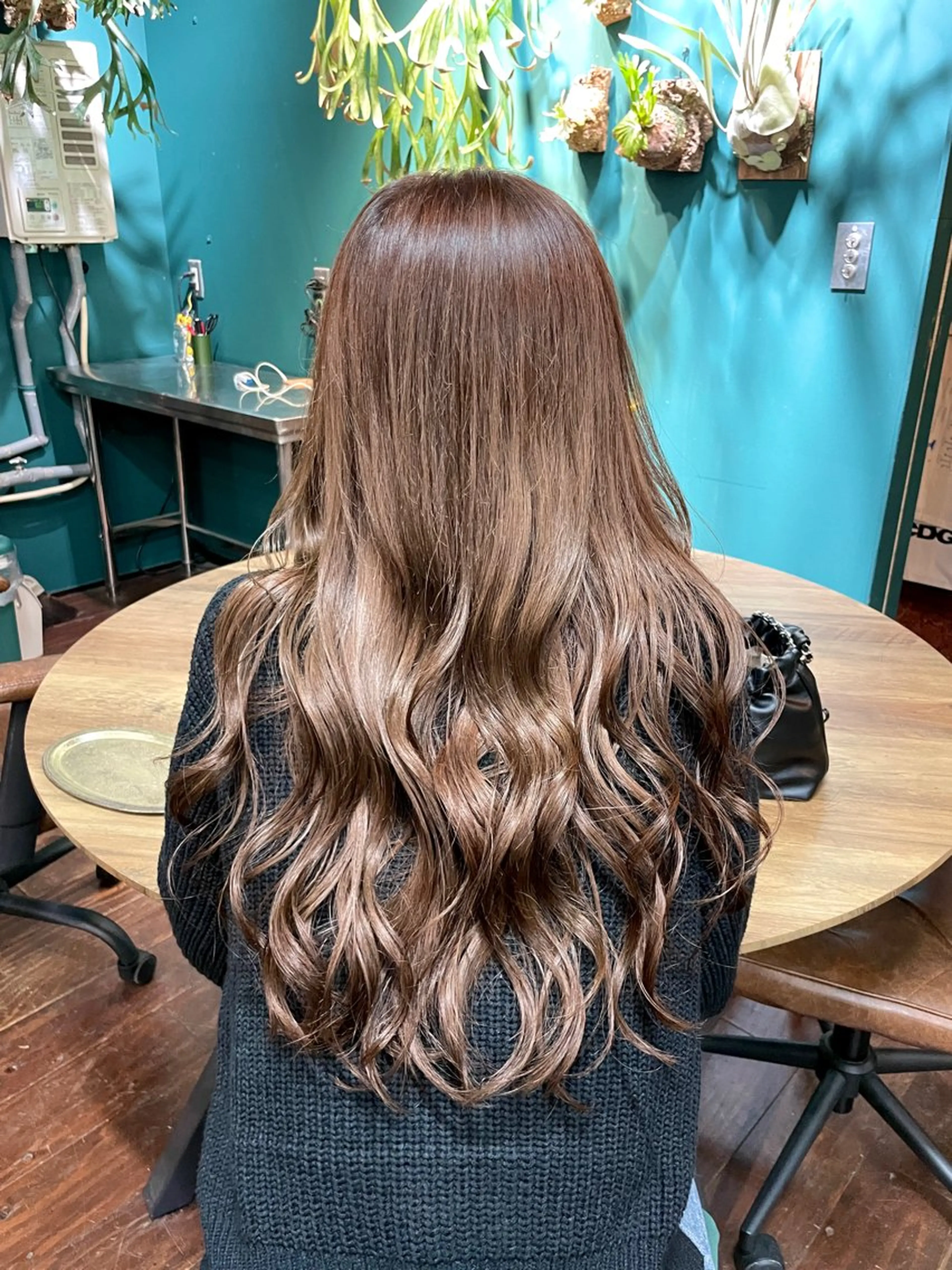 ロング カット ヘアカラー トリートメント vivre libreのヘアスタイル