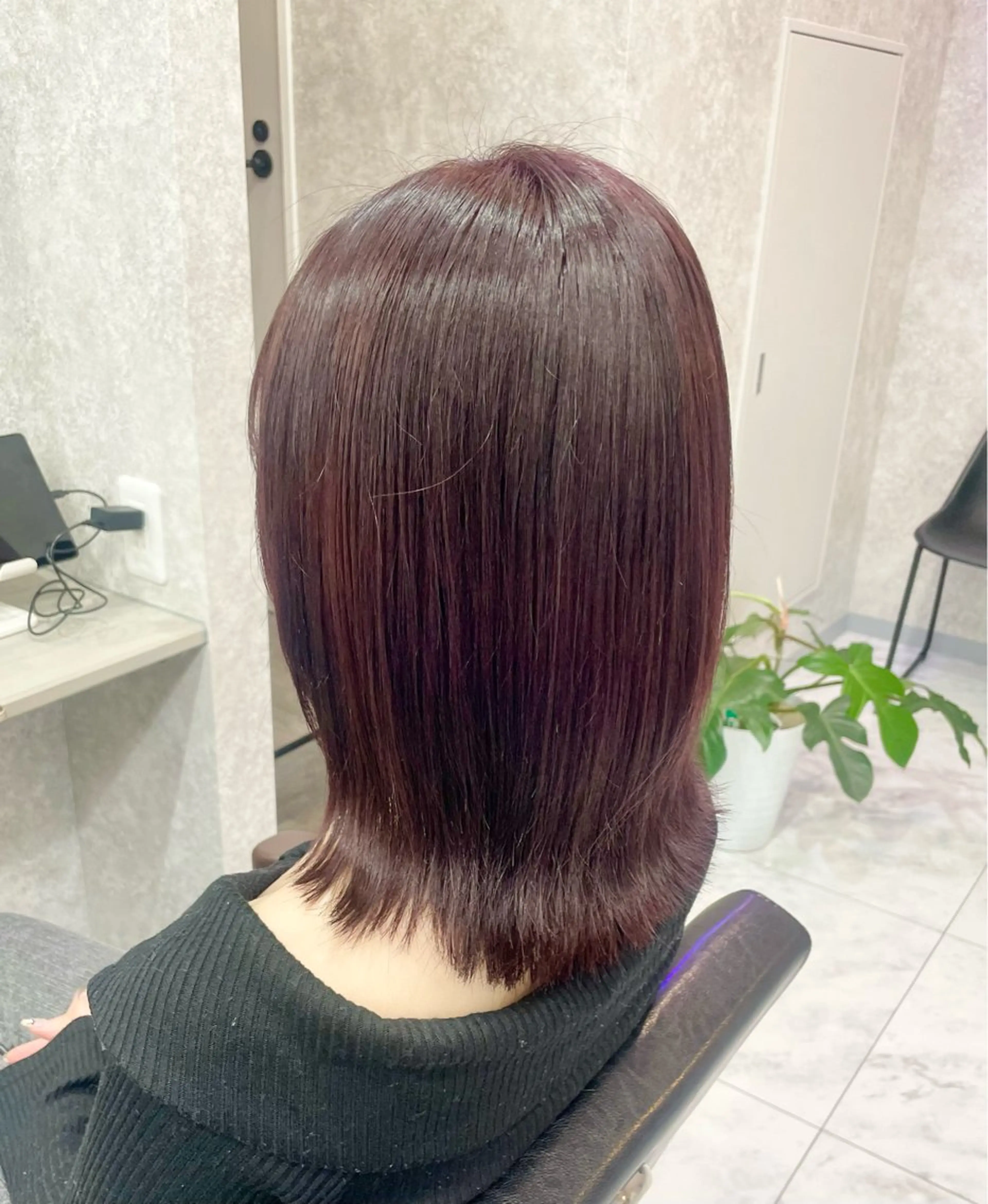 ミディアム ヘアカラー トリートメント 🦋ハイトーン🦋 石山 希理🦋のヘアスタイル