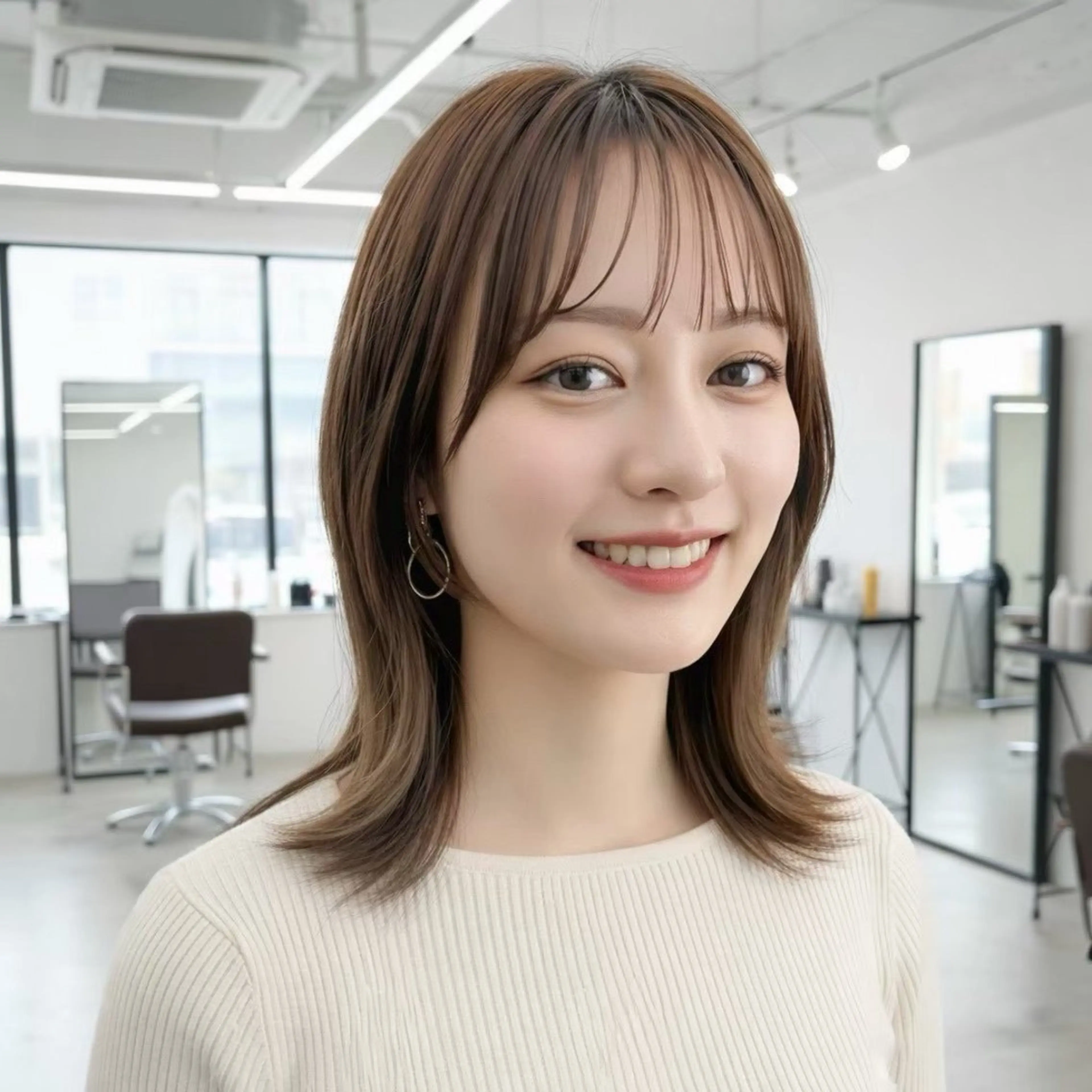 【🦋ミディアム 鎖骨上🦋】カット✂️＋1stepトリートメント🧴✨の写真