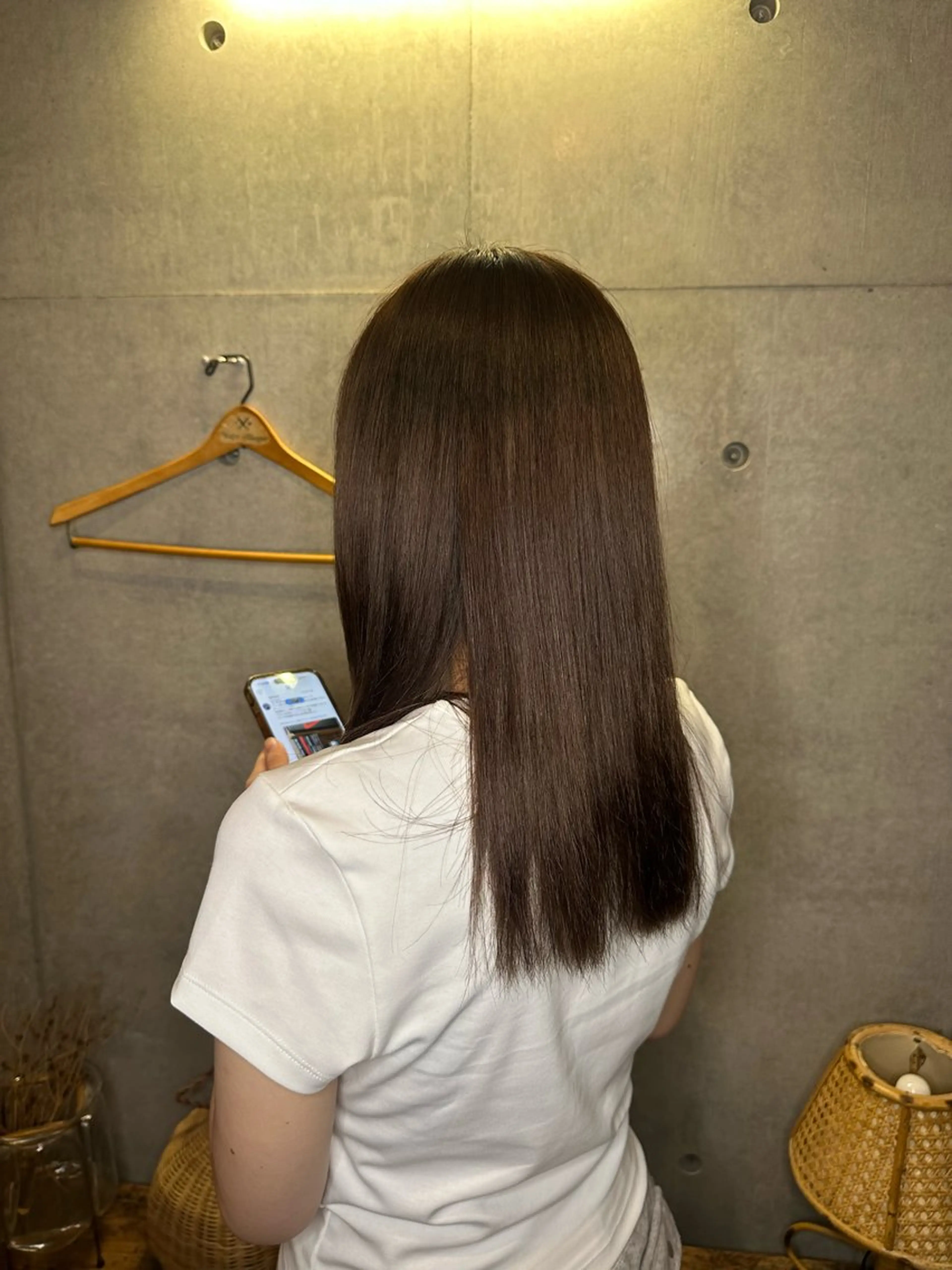 ロング カラー ブラウンカラー ピンクカラー ピンクブラウン ヘアカラー トリートメント CERISIER7 まさきのヘアスタイル